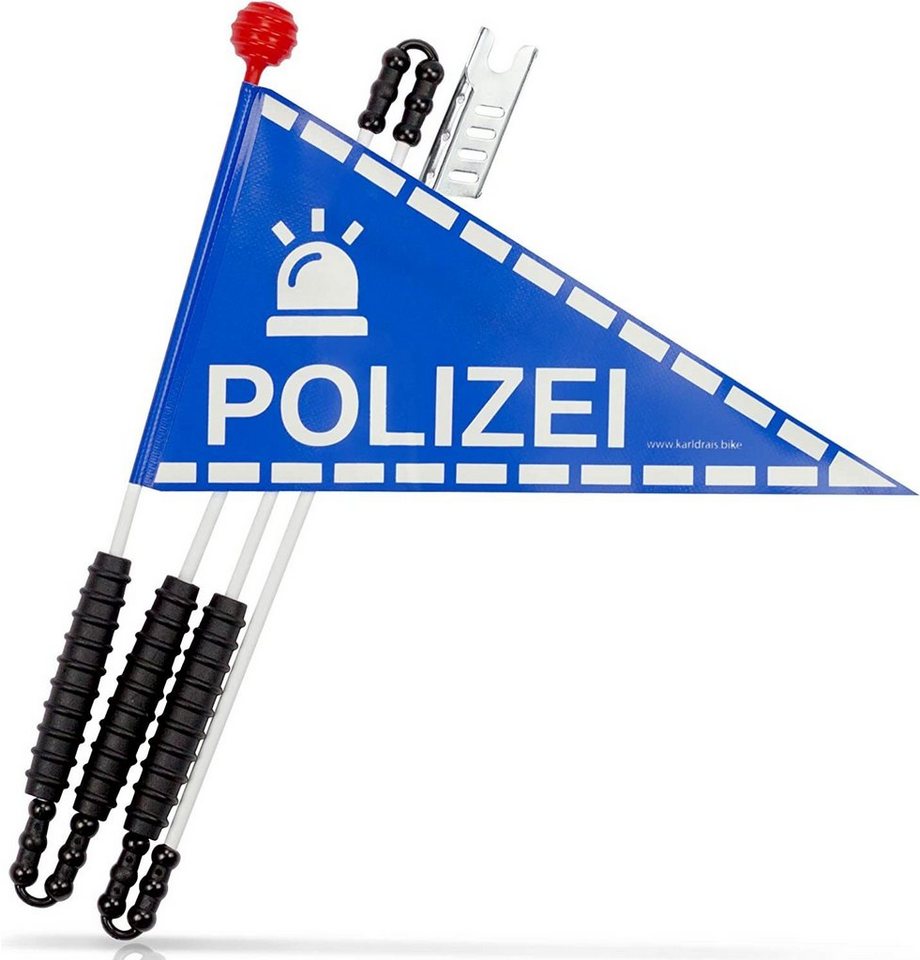 Karl Drais Fahrradkindersitz Fahrradwimpel für Kinder - Polizei Design  Wimpel, (1-tlg)