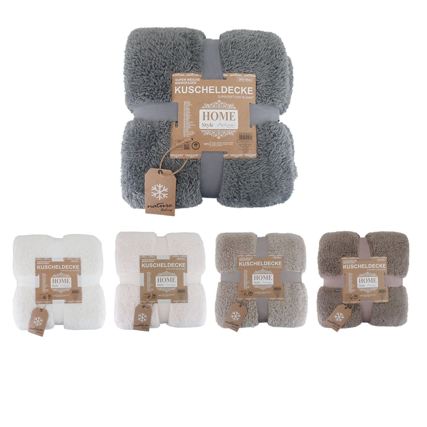 Wohndecke Teddy Kuscheldecke 150 x 200 cm » warme Wohndecke, VewoTex, Kunst günstig online kaufen