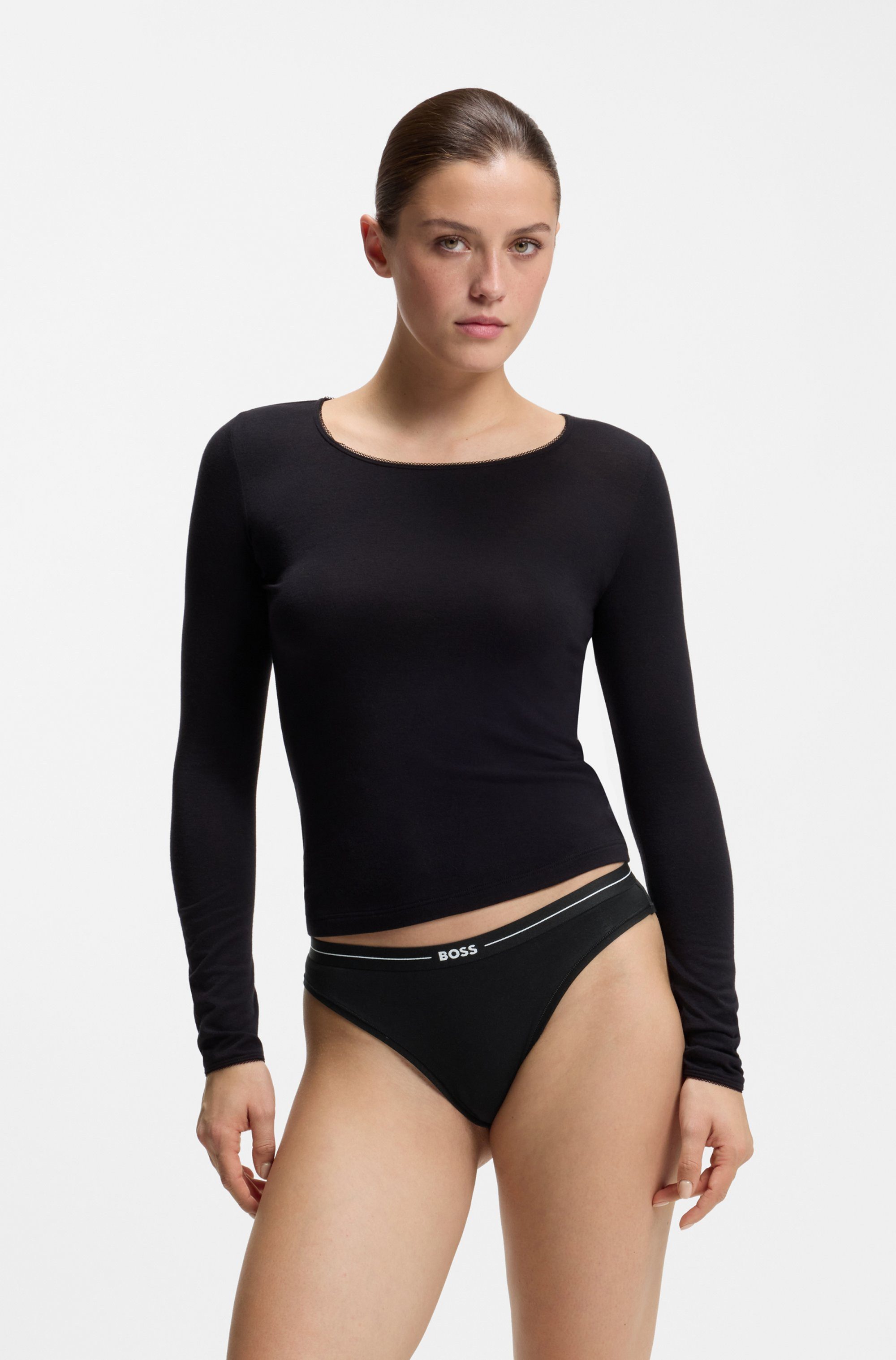 BOSS Slip 3P BRIEF (Packung, 3-St., 3er) mit elastischen Logobund