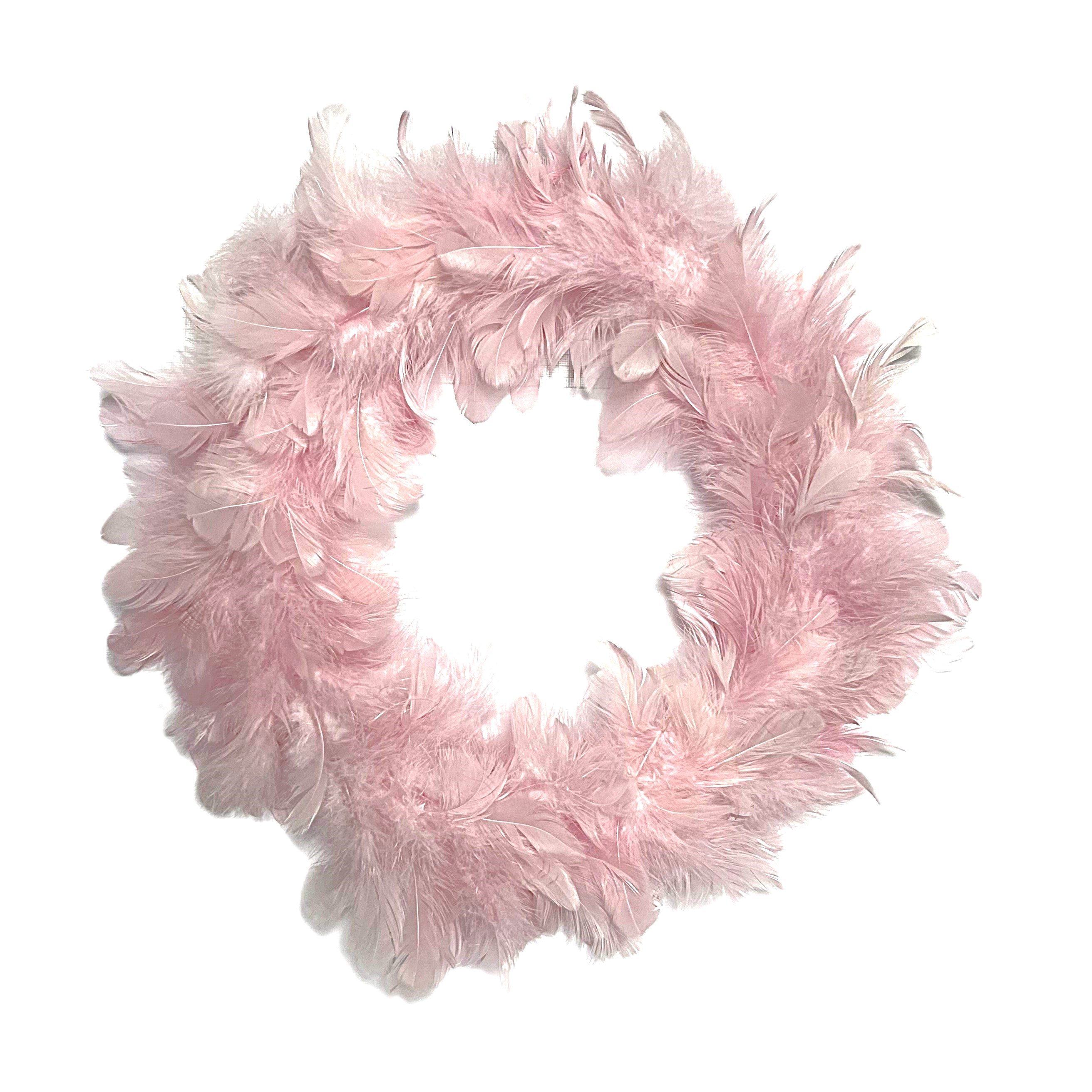 Exner GmbH Garten- & Wohnaccessoires Dekokranz Federkranz Pink Rosa Farben Deko Ostern Frühling 35 cm