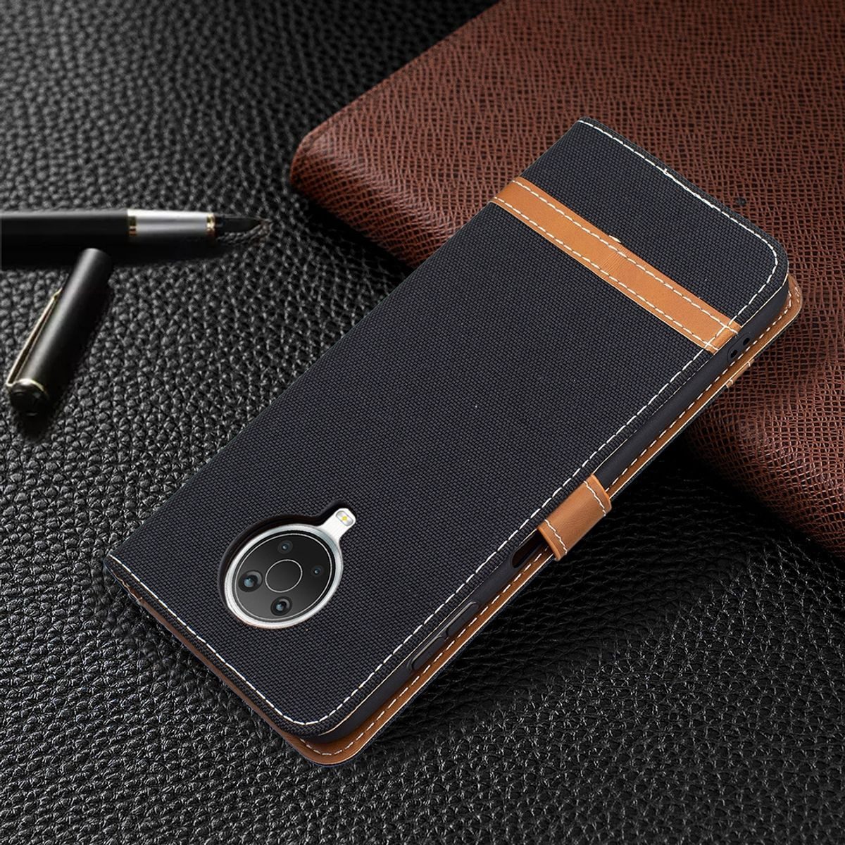 König Design Handyhülle Nokia G10 / G20, Schutzhülle Schutztasche Case Cover Etuis Wallet Klapptasche Bookstyle