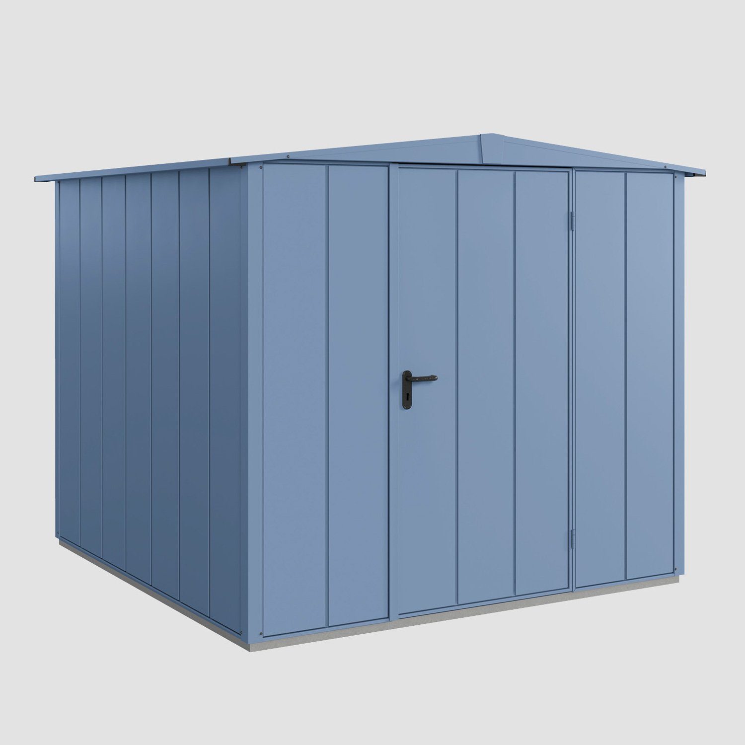 Hörmann Ecostar Gerätehaus Elegant mit Satteldach (259 x 248 cm), Metall