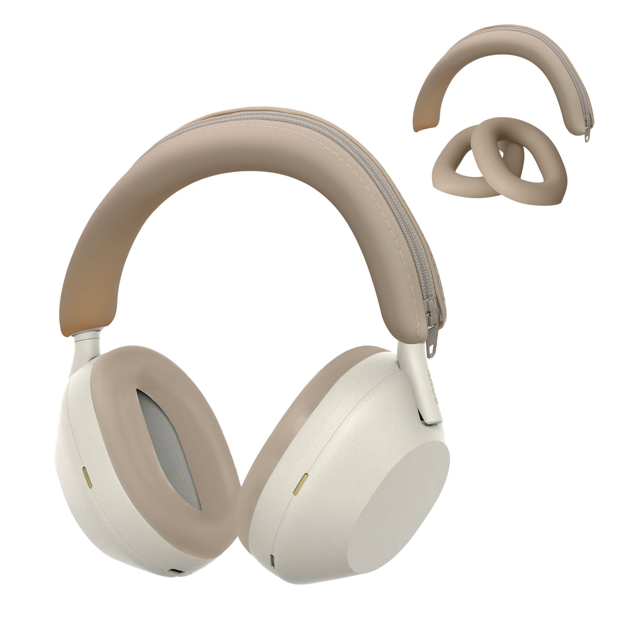 kwmobile KopfhörerSchutzhülle Kopfband Abdeckung Ohrpolster Set für Sony WH1000XM5, Headband