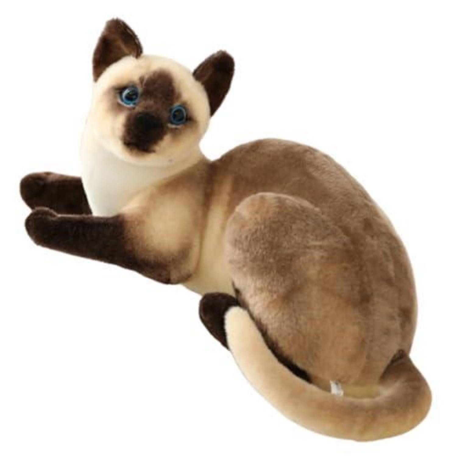 LuxusKollektion Kuscheltier Kuscheltier Katze Plüschtier Siamkatzen Tabbykatzen 40cm Siamkatze-a