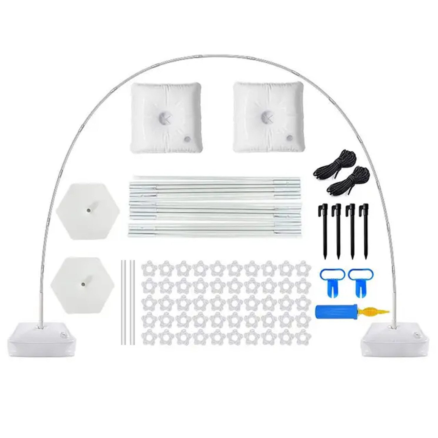 PartyFlamingo Dekoobjekt Girlandenbogen Träger Kunststoff Widerverwendbar Partydekoration (Set, 66 tlg), Perfekt für jede Feier