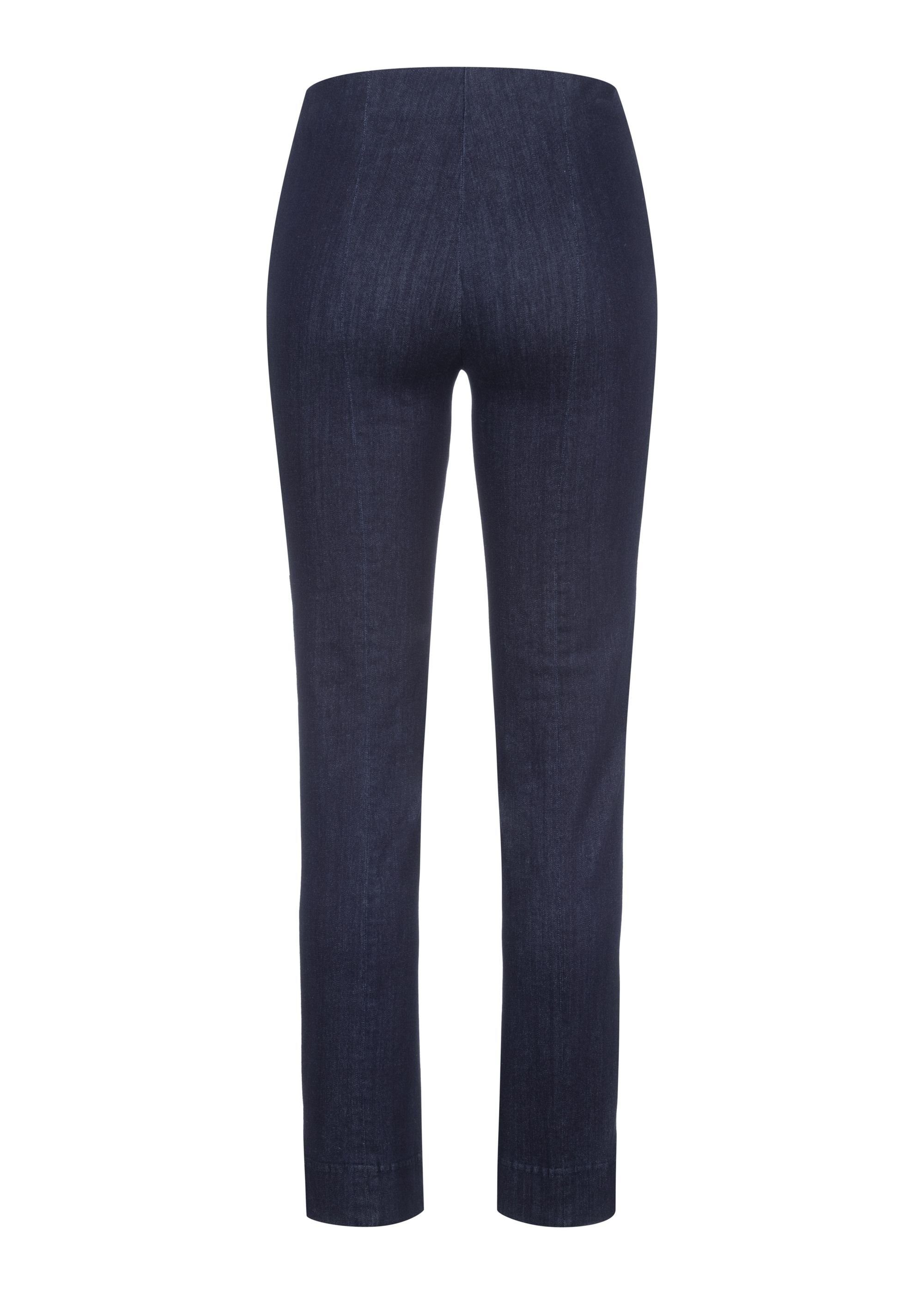 Stehmann Straight-Jeans Ina eclipse Beinschlitzen (rinse) mit dark