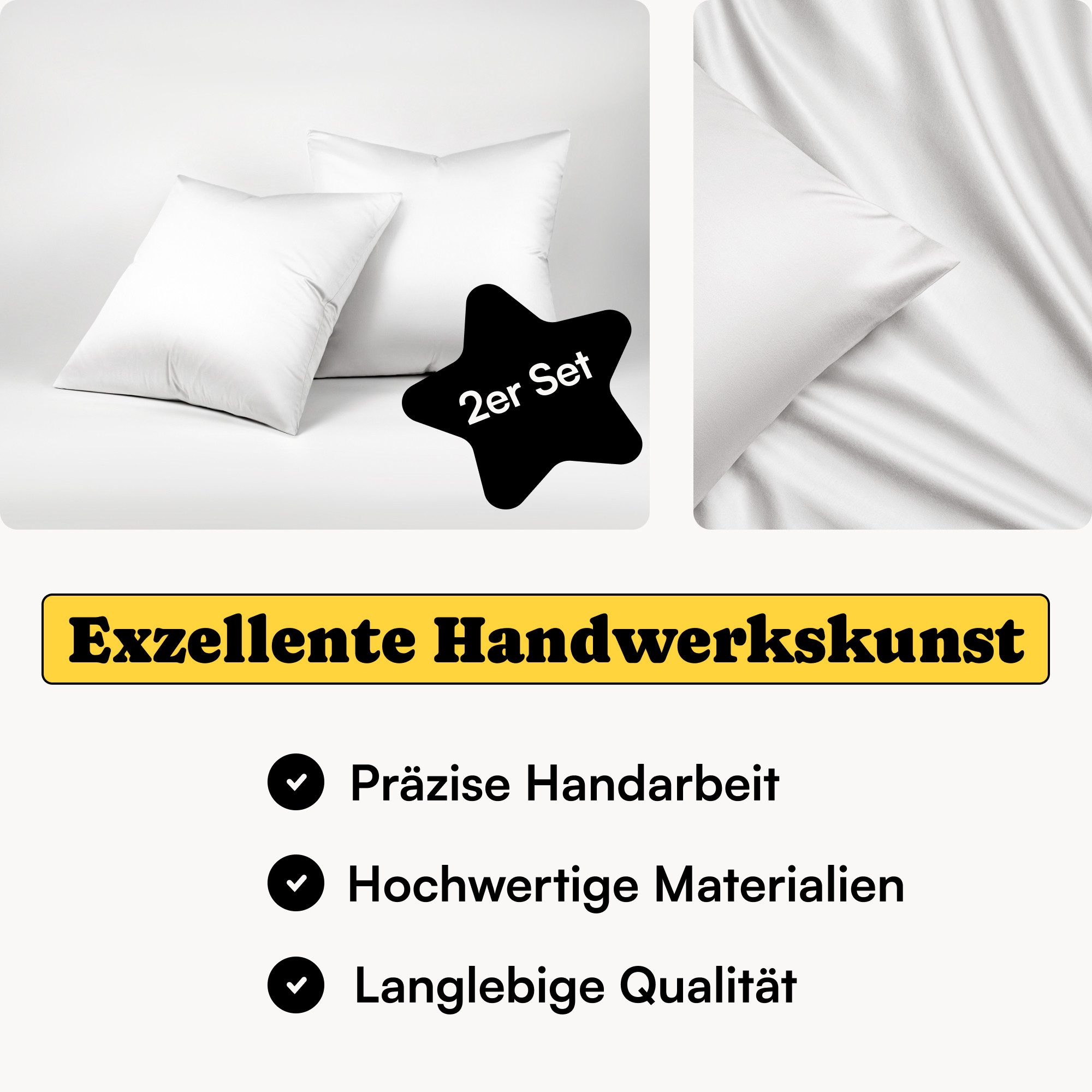 Seralino Kissenbezüge besonders weich, atmungsaktiv, in günstig online kaufen