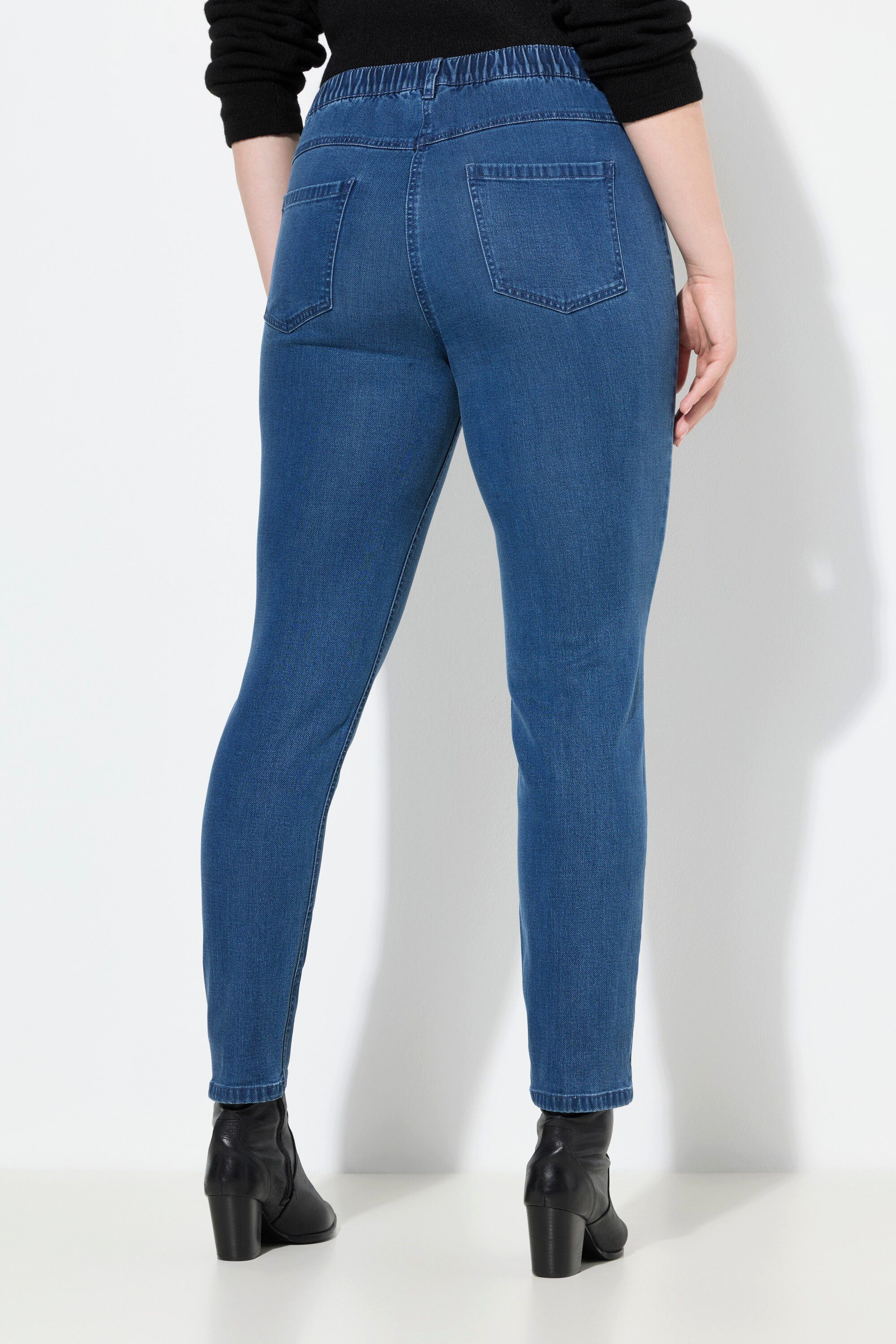 Ulla Popken Jeggings Jeggings Sienna schmales Bein Elastikbund