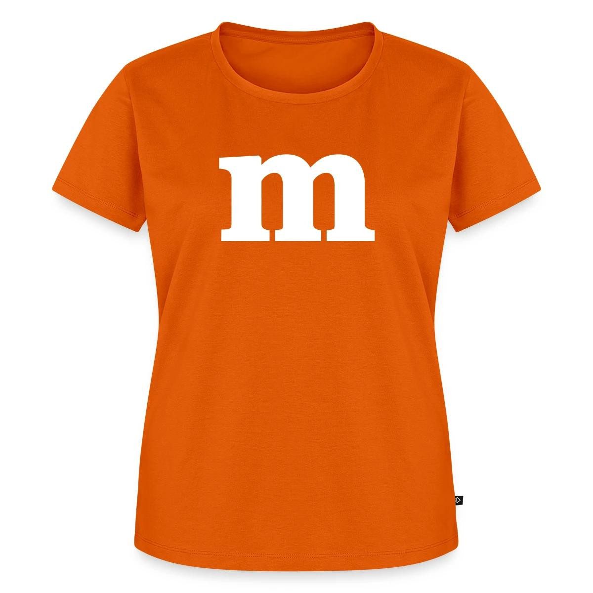 T-Shirt Buchstabe M Kostüm Karneval Fasching Gruppen Frauen Premium T-Shirt