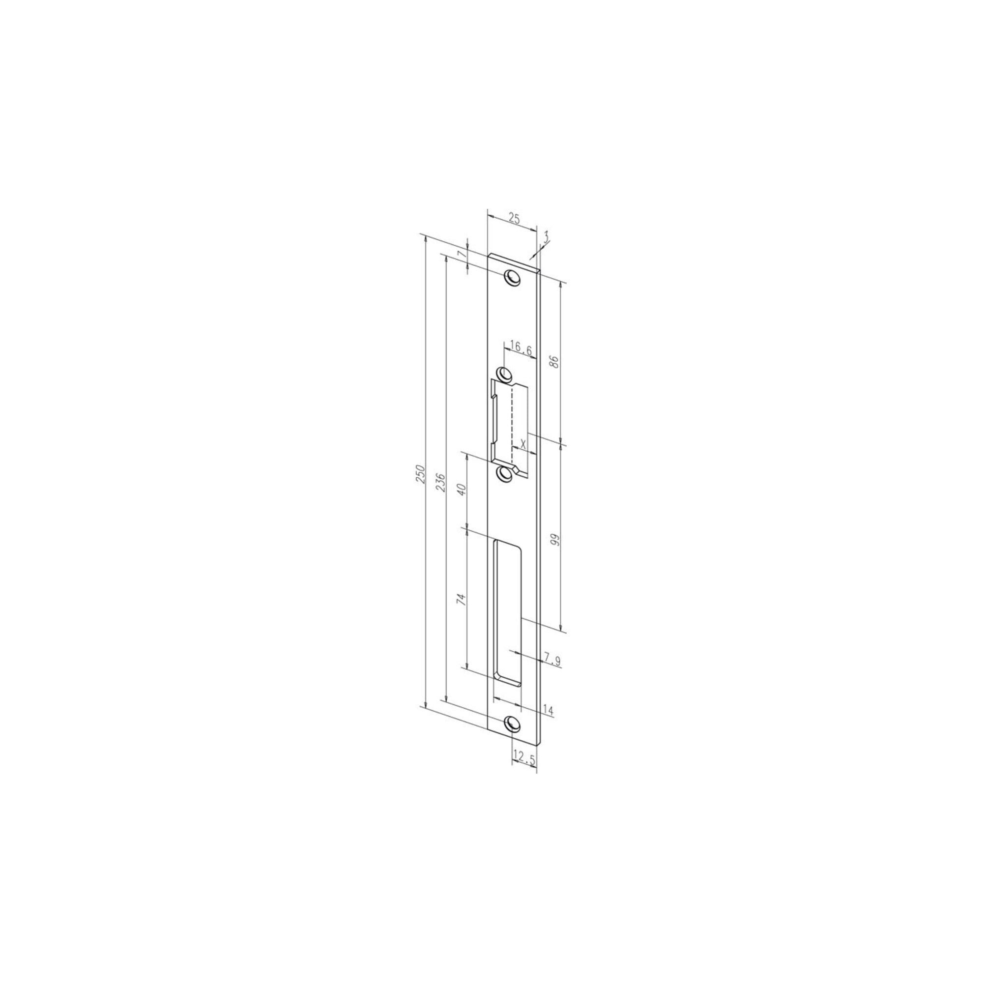 ASSA ABLOY Türöffner effeff ASSA ABLOY E-Türöffner 118.13 mit Flachschließblech 10-24V