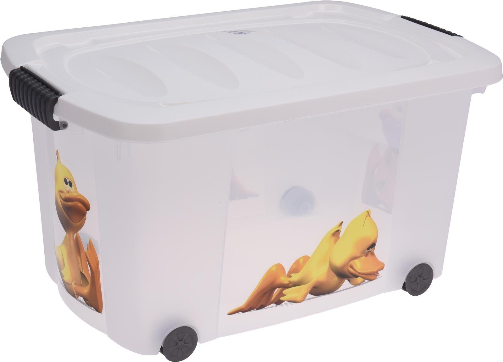 made2trade Aufbewahrungsbox Spielzeugkiste mit Rollen, 45 Liter Volumen