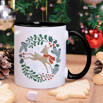 GRAVURZEILE Tasse mit Weihnachtsmotiv - Geschenke für Frauen & Männer zu Weihnachten, Spülmaschinenfest - Winterreh