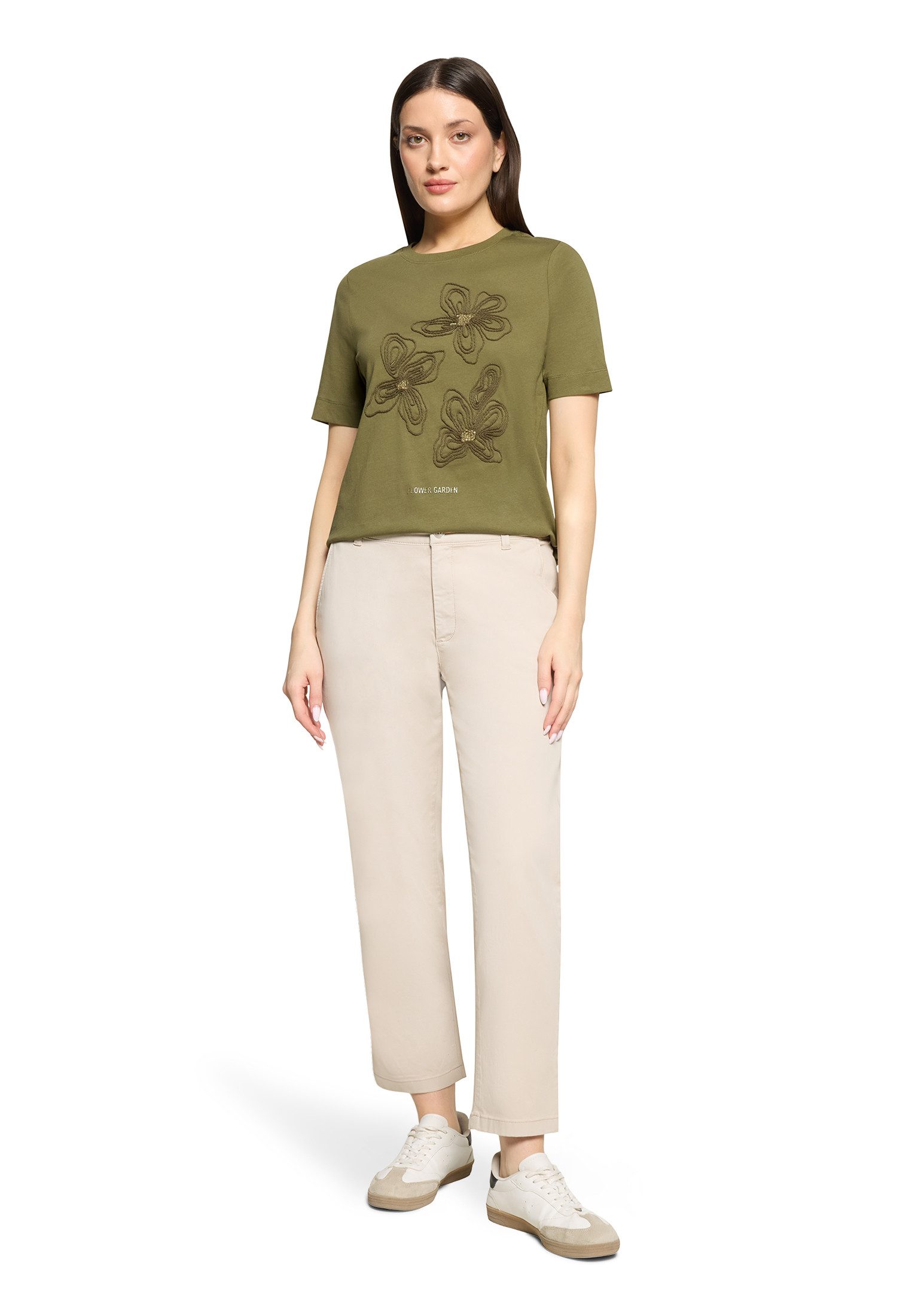 Cartoon Kurzarmshirt Damen mit Rundhalsausschnitt (1-tlg)