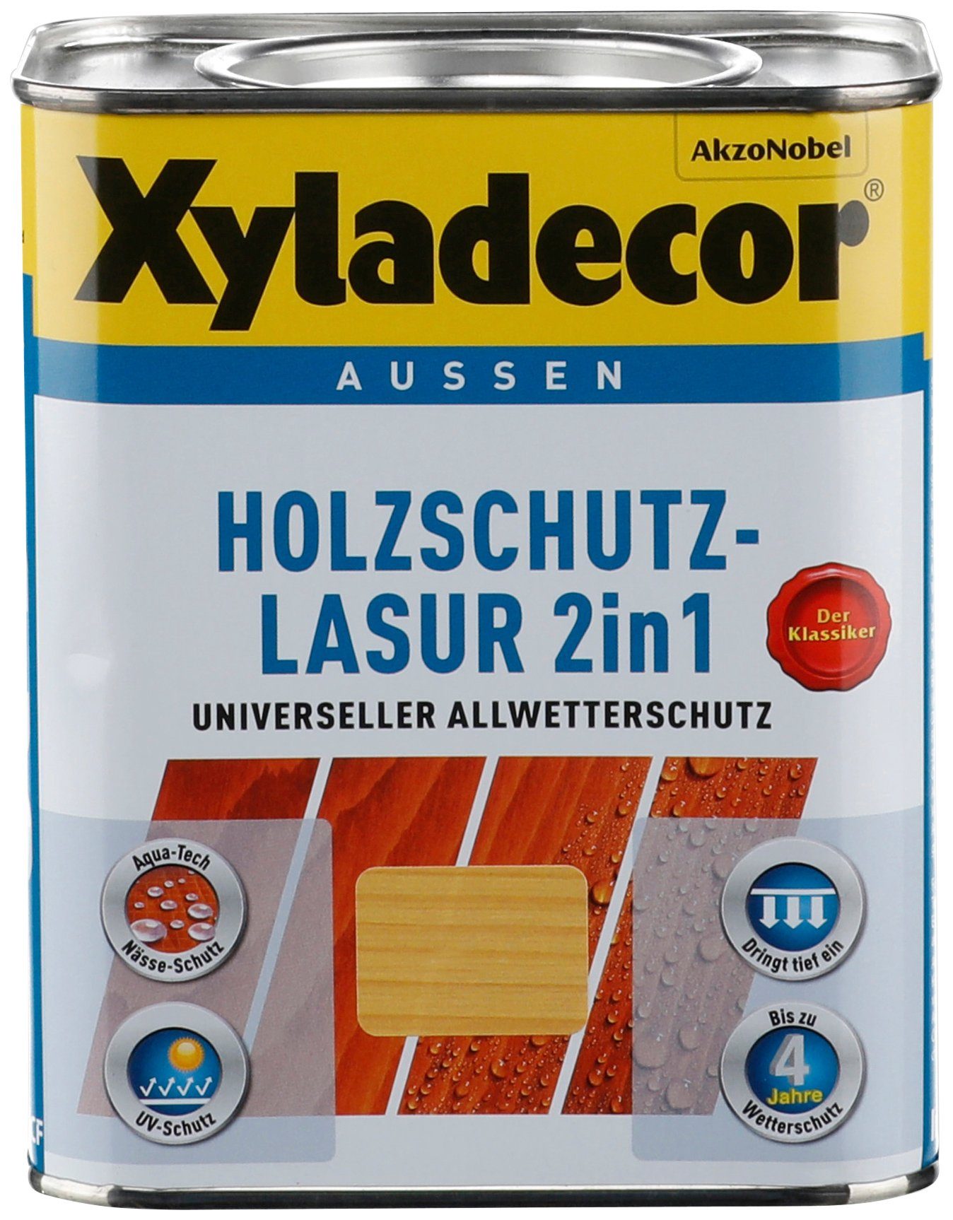 nußbaum 2,5 Holzschutzlasur 2in1, natur Liter, Xyladecor 