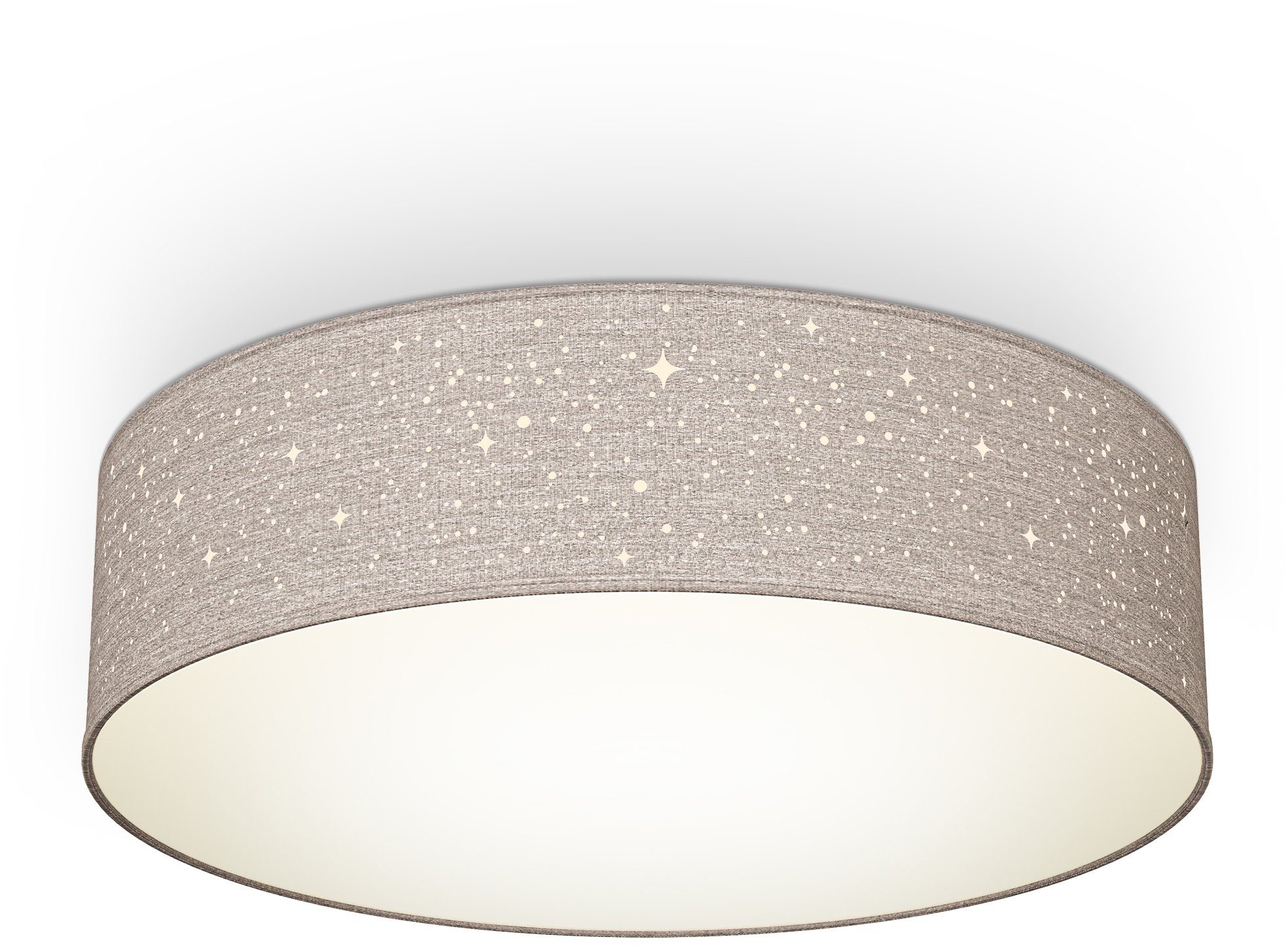 B.K.Licht LED Deckenleuchte, ohne Leuchtmittel, Warmweiß, Deckenlampe, Text günstig online kaufen