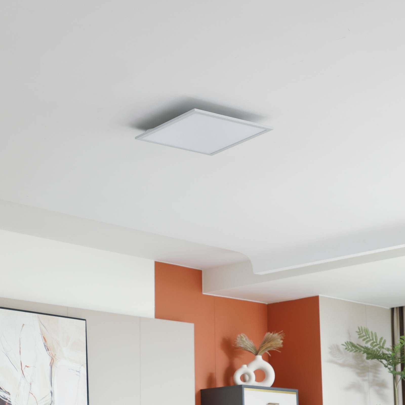 Lindby LED Panel Enhife, LED Weiß universalweiß IP20, LED 20 W gesamt, universalweiß