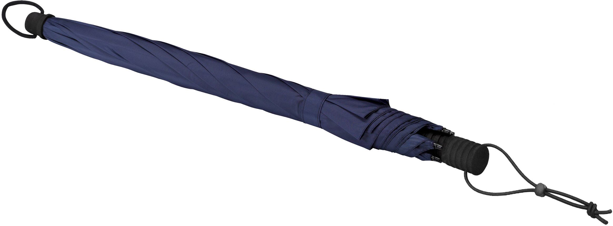 Swing EuroSCHIRM® handsfree, handfrei marineblau, tragbar Stockregenschirm