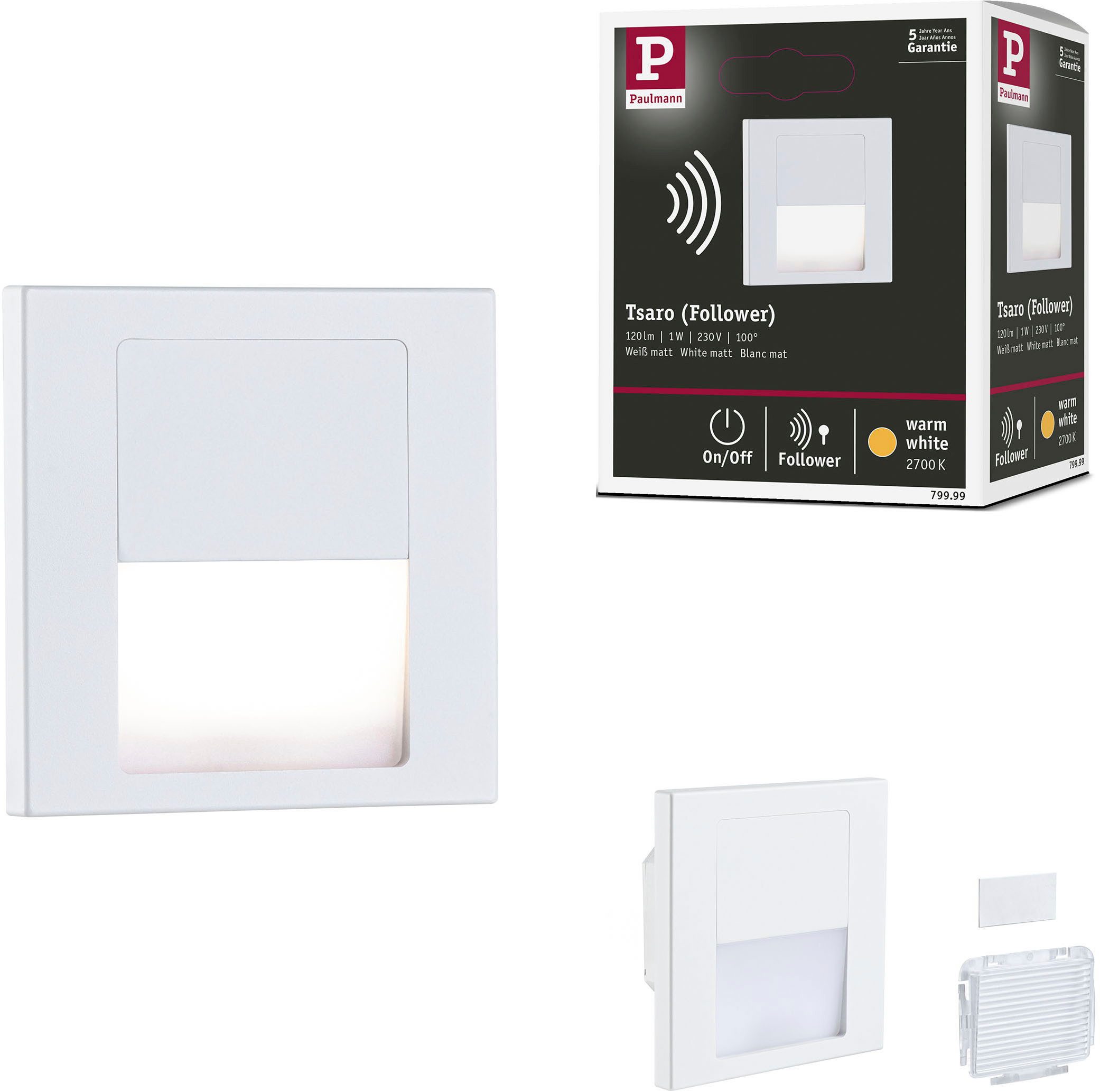 Paulmann LED Einbauleuchte LED Wandeinbauleuchte Tsaro günstig online kaufen