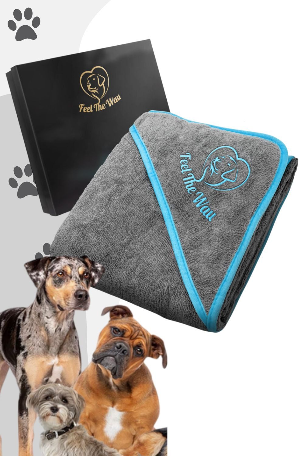 Feel The Wau Hundehandtuch Extra saugfähiges Hundehandtuch 130x75cm günstig online kaufen