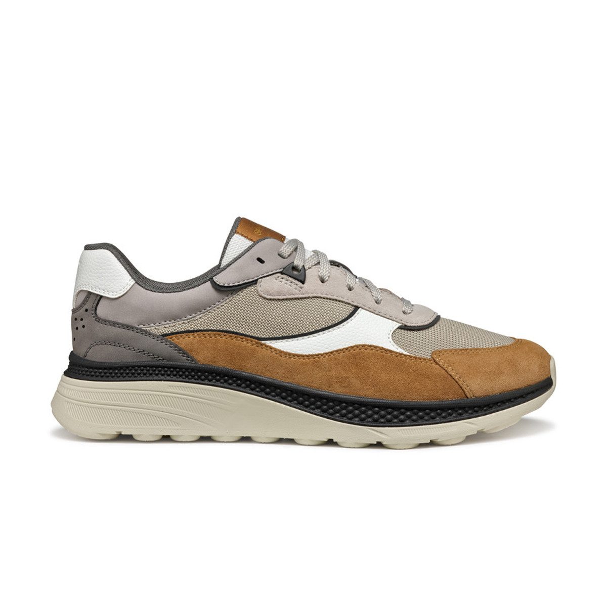 GEOX SPHERICA ACTIF, Sneaker in Braun kombiniert für Herren Sneaker