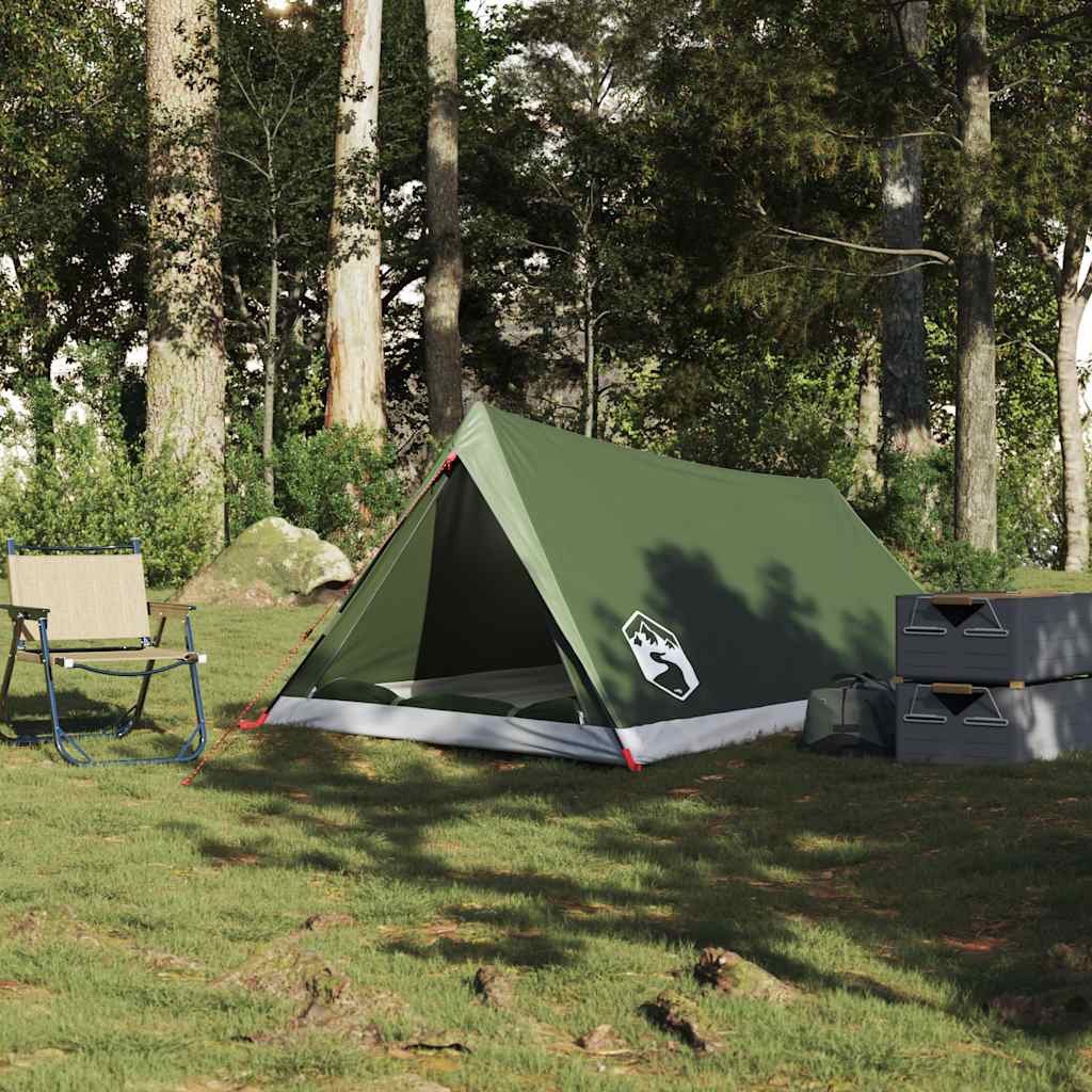 vidaXL Kuppelzelt Campingzelt 2 Personen Olivgrün günstig online kaufen