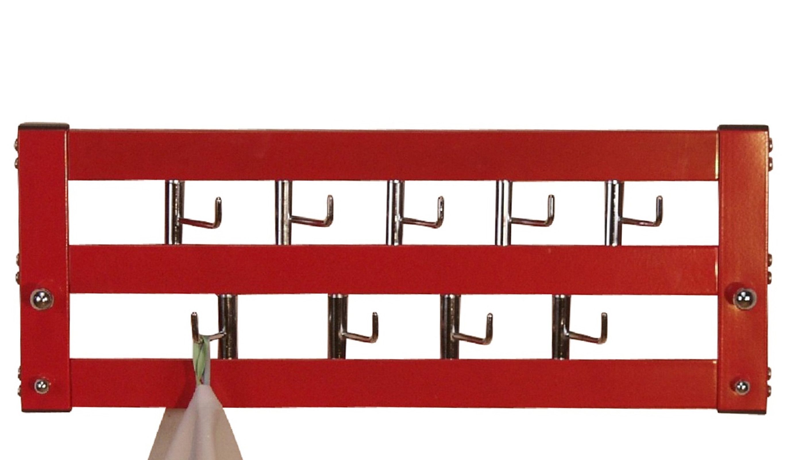 moebel-direkt-online Wandgarderobe Aus Metall mit insgesamt 13 chromfarbenen Metallhaken