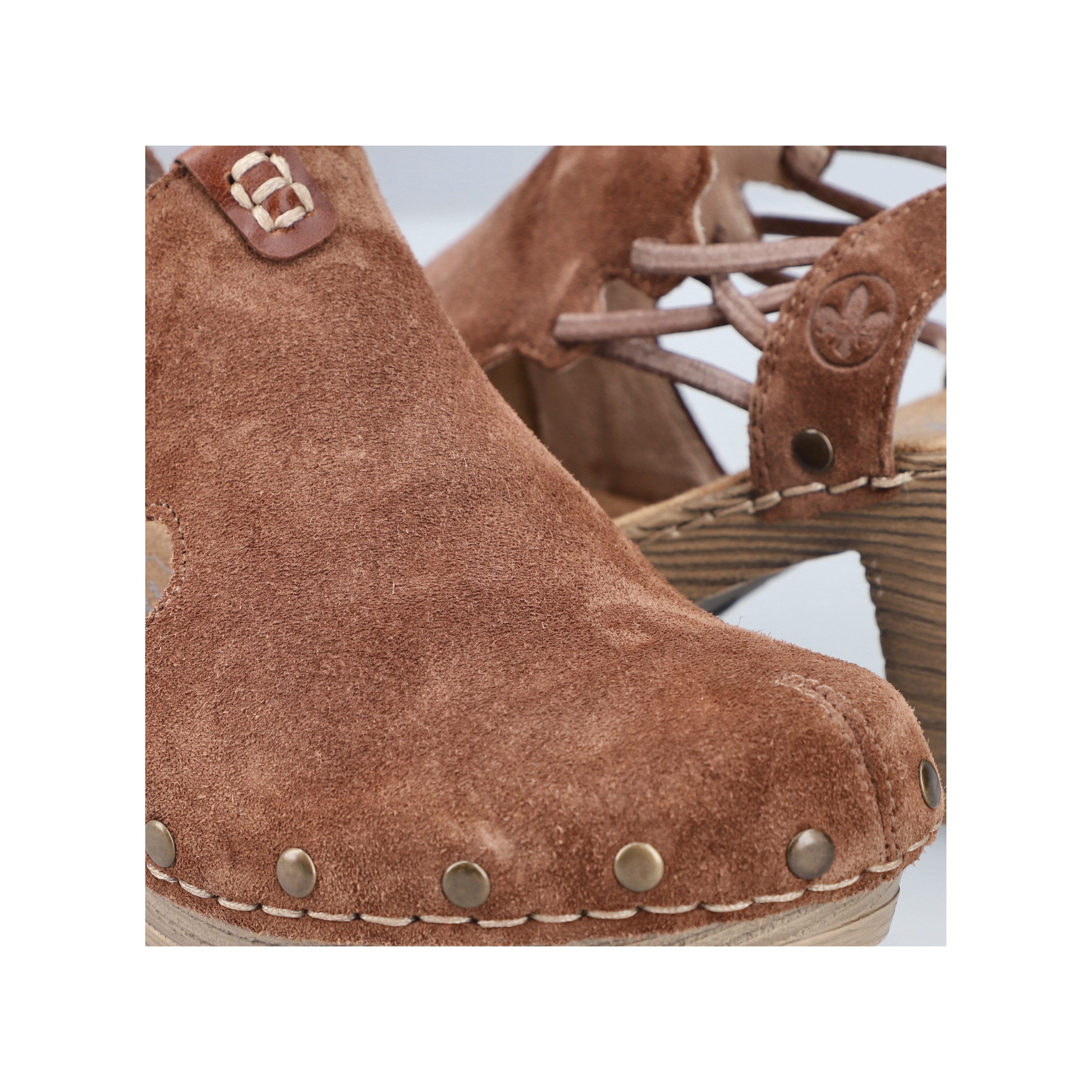 Rieker Clog Sabot, Sandalette, Sommerschuh mit seitlichen Gummizügen