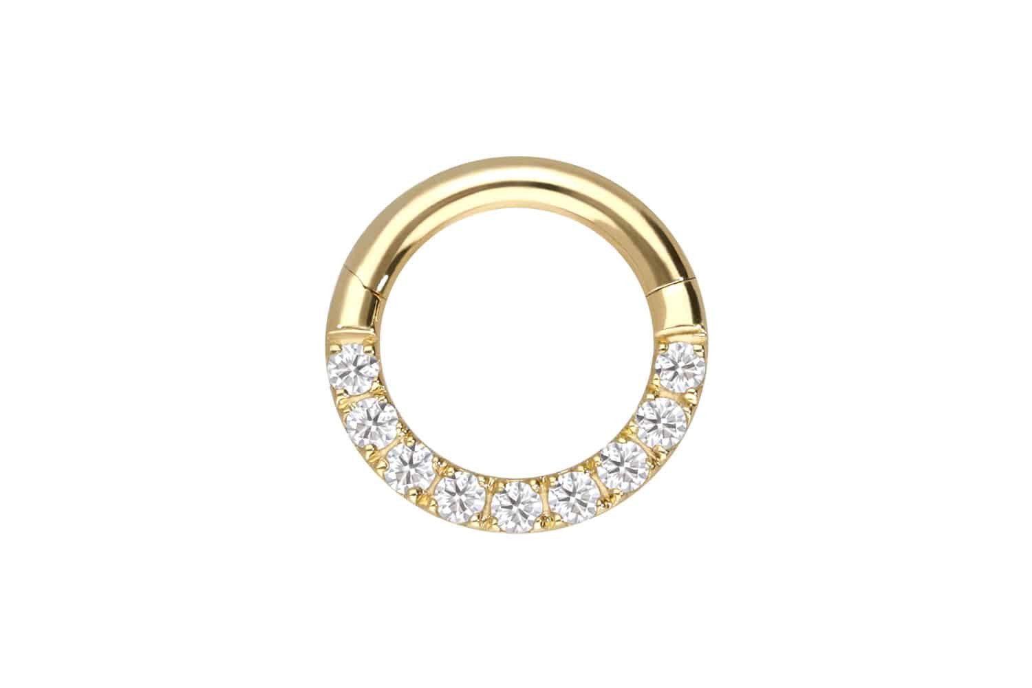 PIERCINGLINE Piercing-Set 18 Karat Gold Segmentring günstig online kaufen