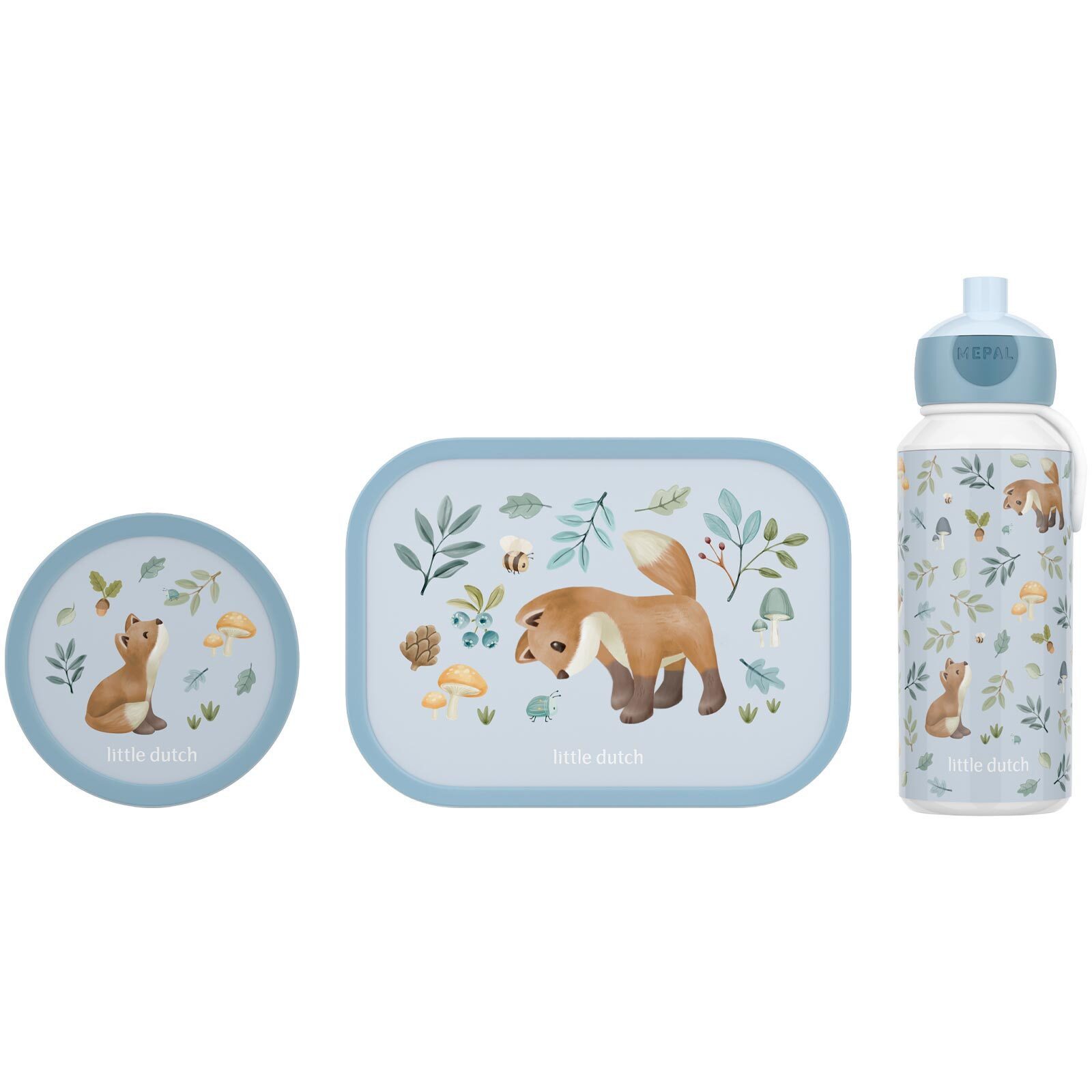 Mepal Lunchbox Campus Lunchset 3-tlg., Acrylnitril-Butadien-Styrol (ABS), (3-tlg)