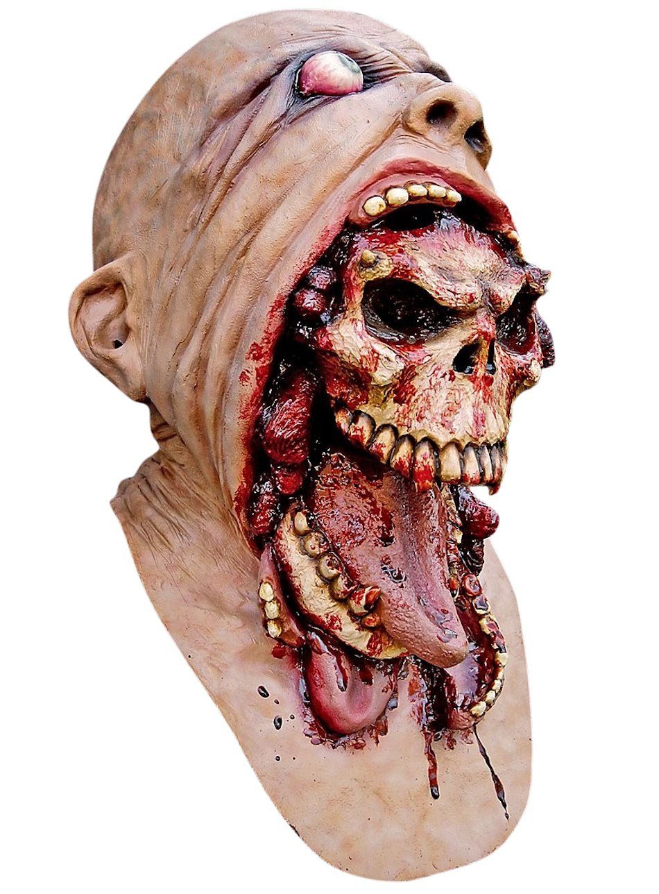 Ghoulish Productions Verkleidungsmaske Parasit, Verstörende Horrormaske - nicht nur für Halloween