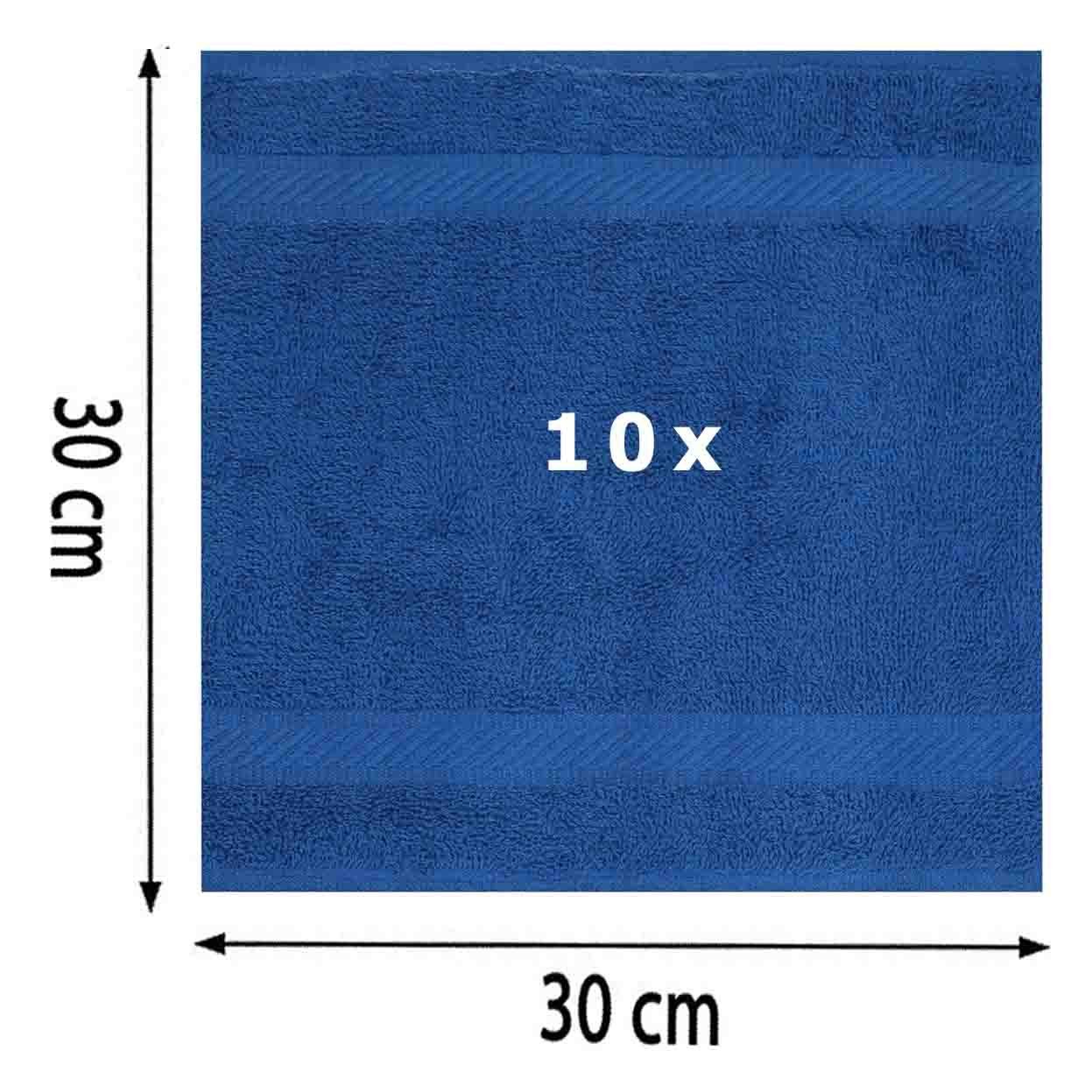 blau 30x30 Betz Stück 10 cm Seiftuch Seiftücher Palermo Größe Set Seiflappen