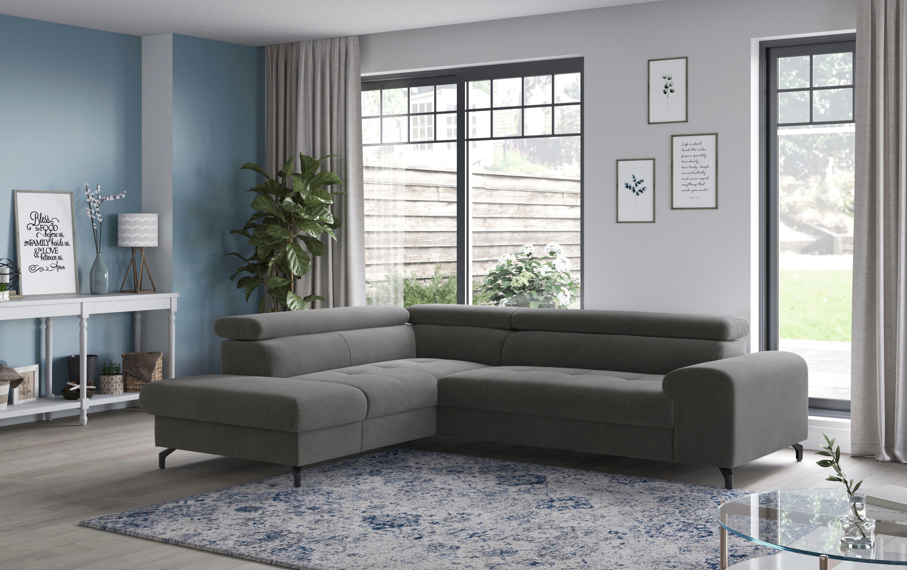 COTTA Ecksofa Aura L-Form, mit Schlaffunktion, günstig online kaufen