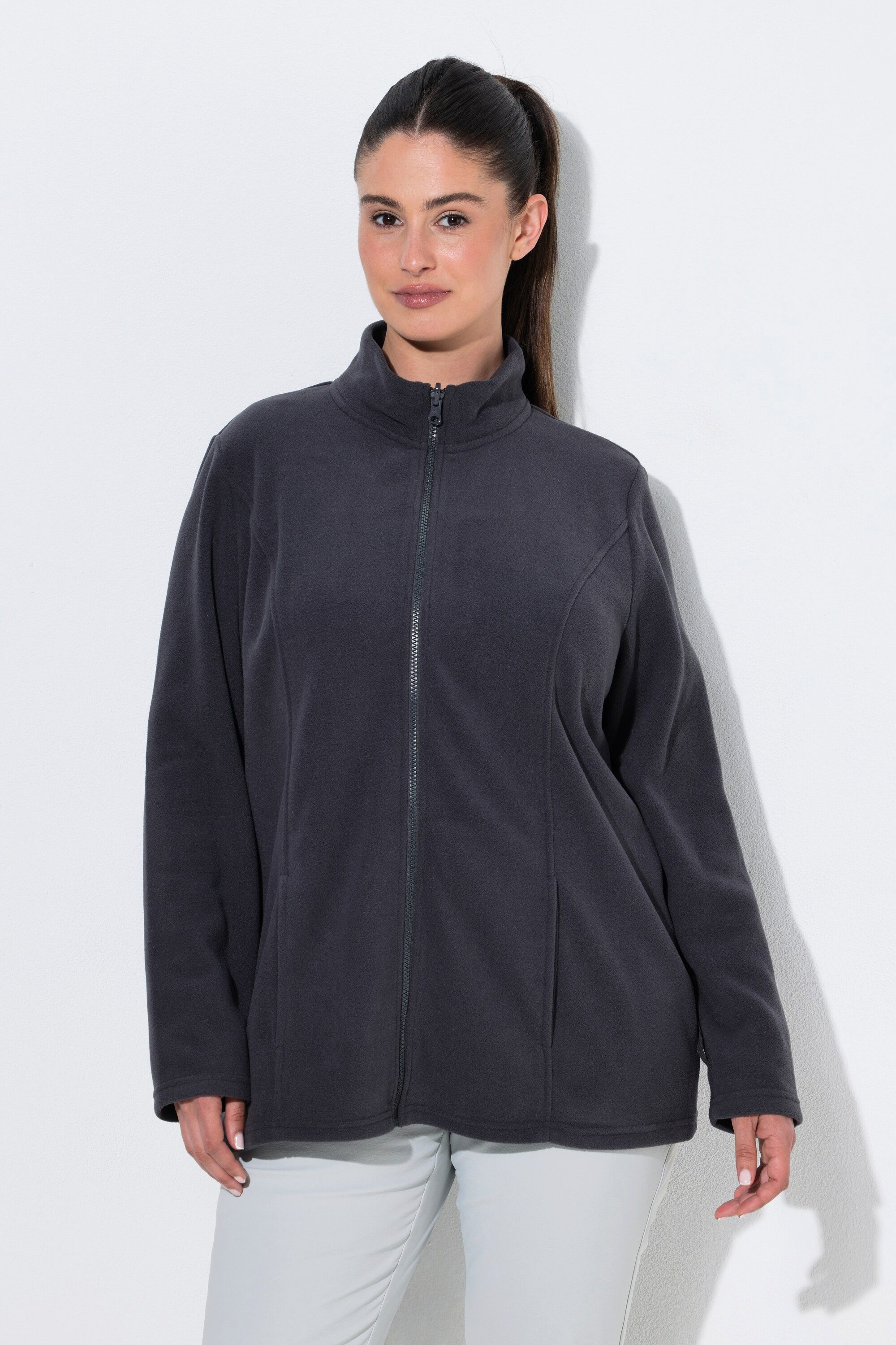 Ulla Popken Sweatjacke Fleecejacke Baukastensystem Innenjacke recycelt