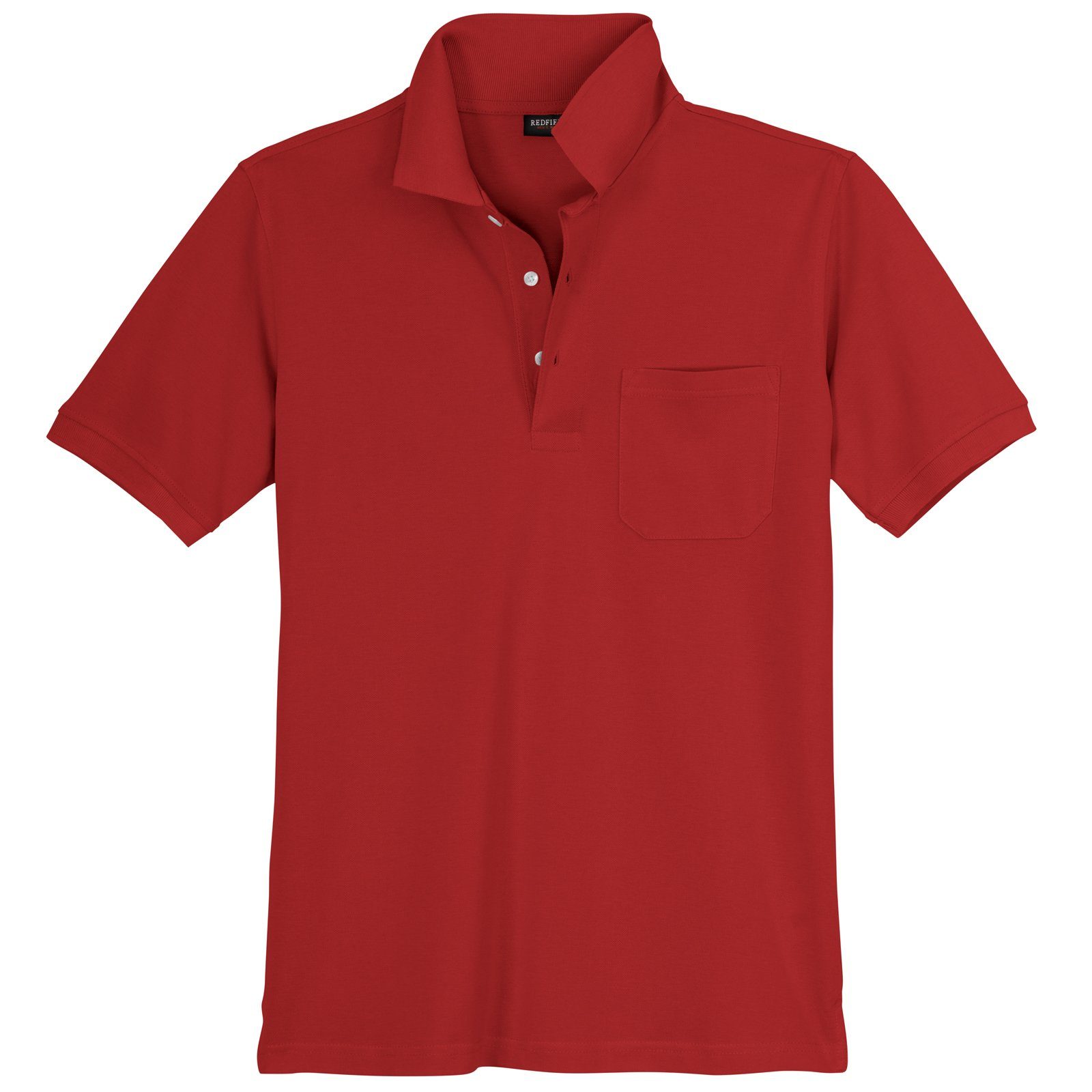 redfield Poloshirt Große Größen Herren Basic Poloshirt rot Redfield Ralph | Poloshirts