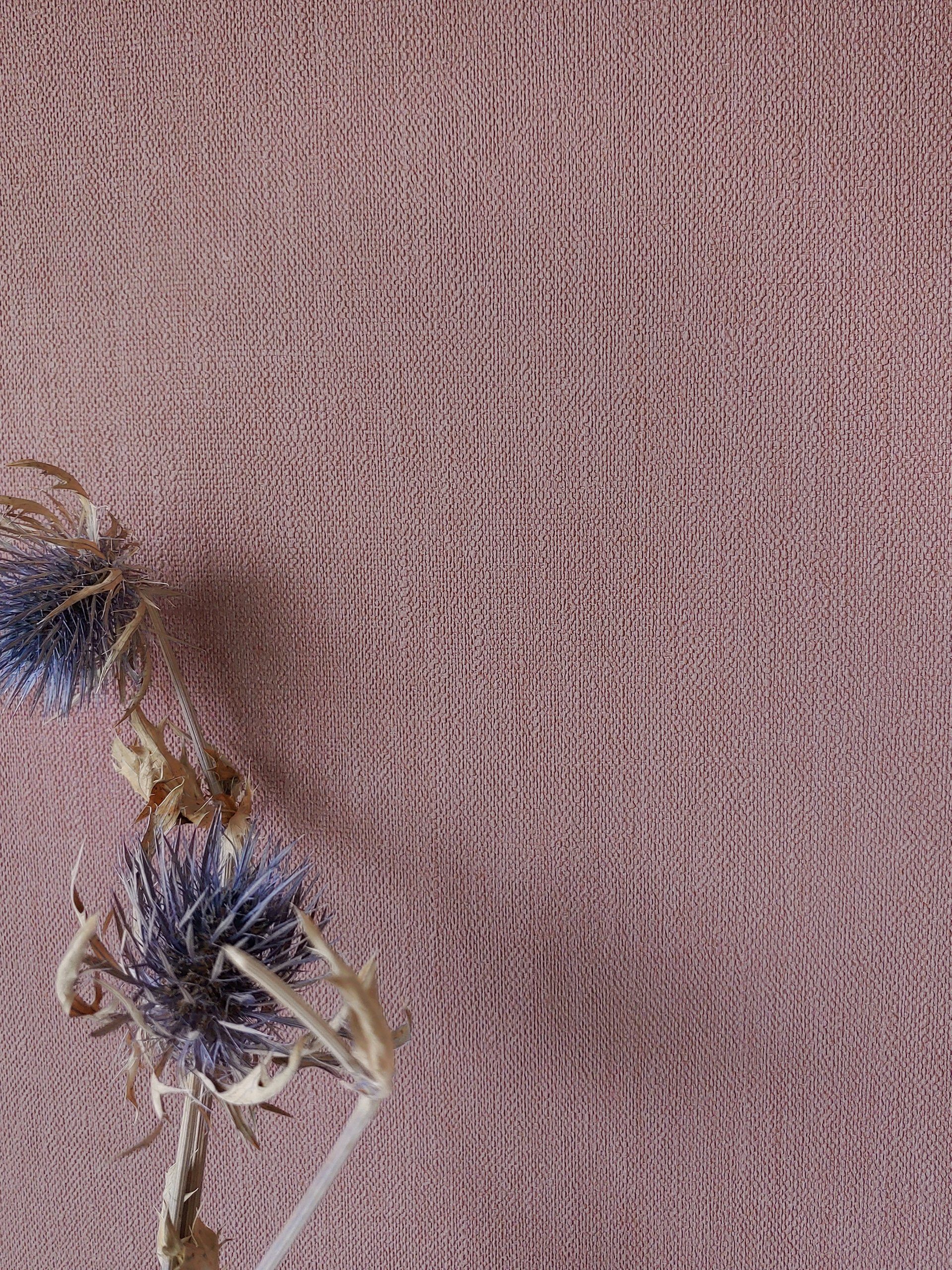 Newroom Vliestapete, Rot Tapete Uni Einfarbig - Unitapete Leinen-Optik Mauv günstig online kaufen