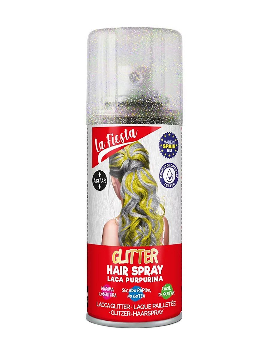 Maskworld Theaterschminke Glitterhaarspray Haarfarbe bunt Karneval Fasching