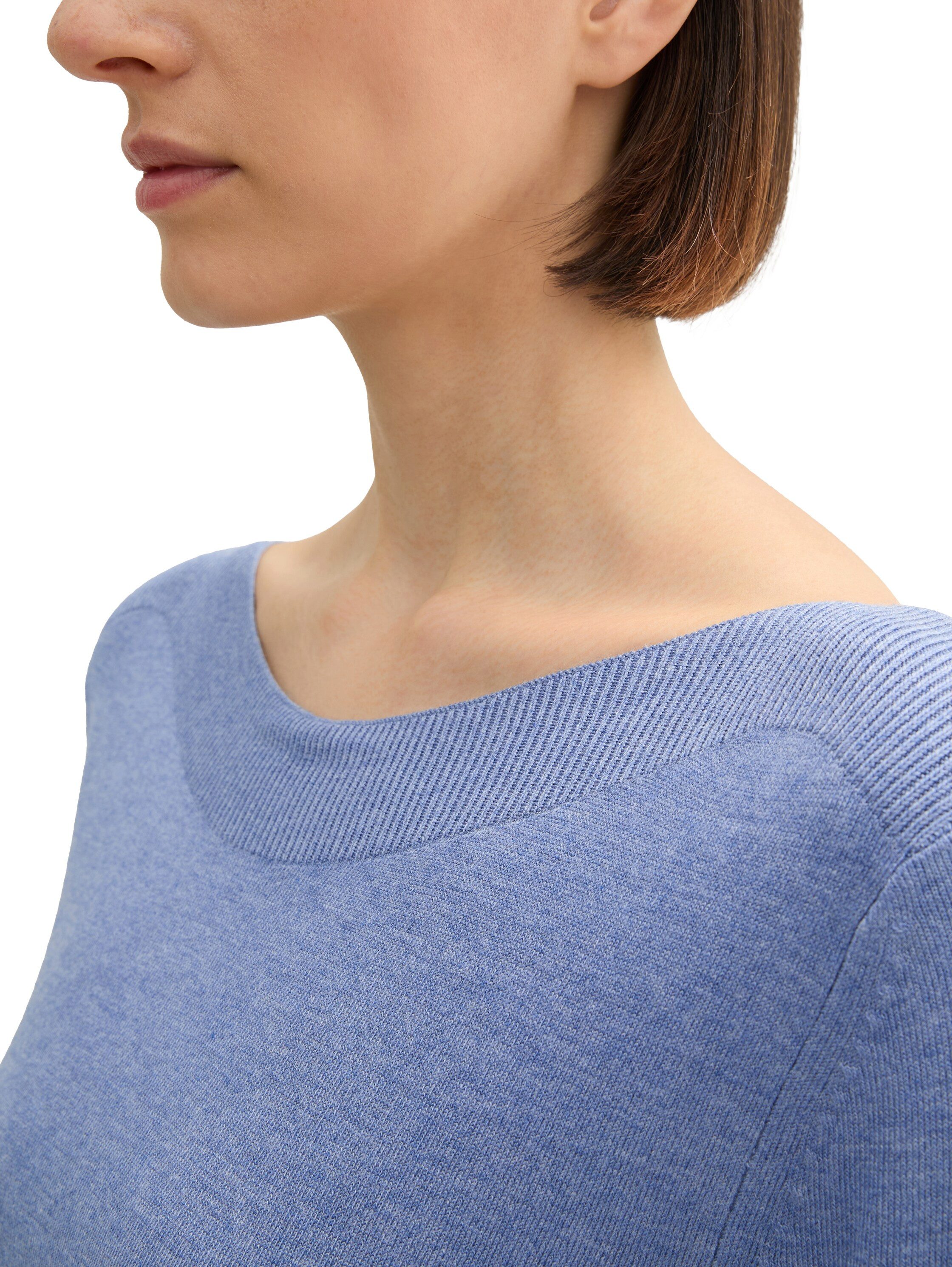 TOM TAILOR Longpullover mit Rippbündchen