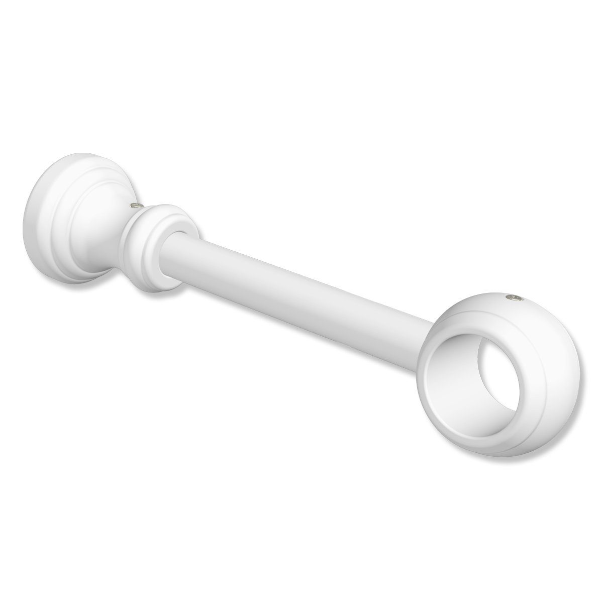 INTERDECO Gardinenstangenhalter Classic 1-läufig, für 28 mm Ø Gardinenstangen, (Stück, 2-St., Weiss), kürzbar
