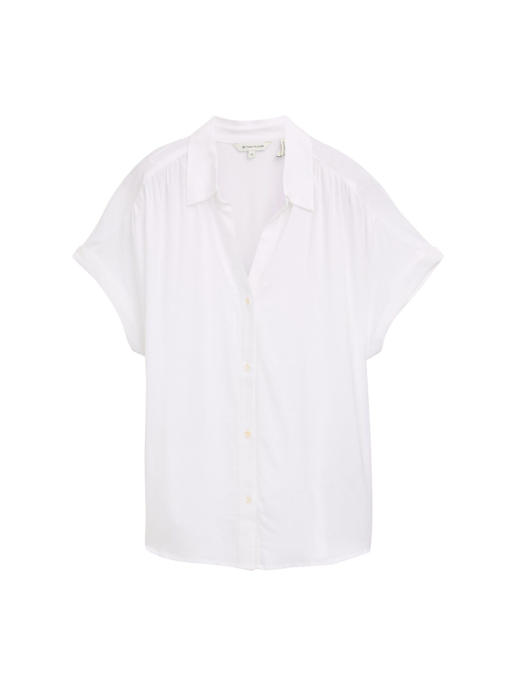 TOM TAILOR Kurzarmbluse Loose Fit Bluse günstig online kaufen