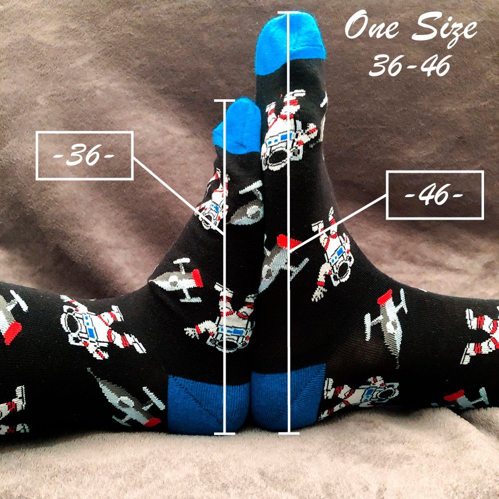 TwoSocks Freizeitsocken Astronaut Socken lustige Socken Damen & Herren, Einheitsgröße