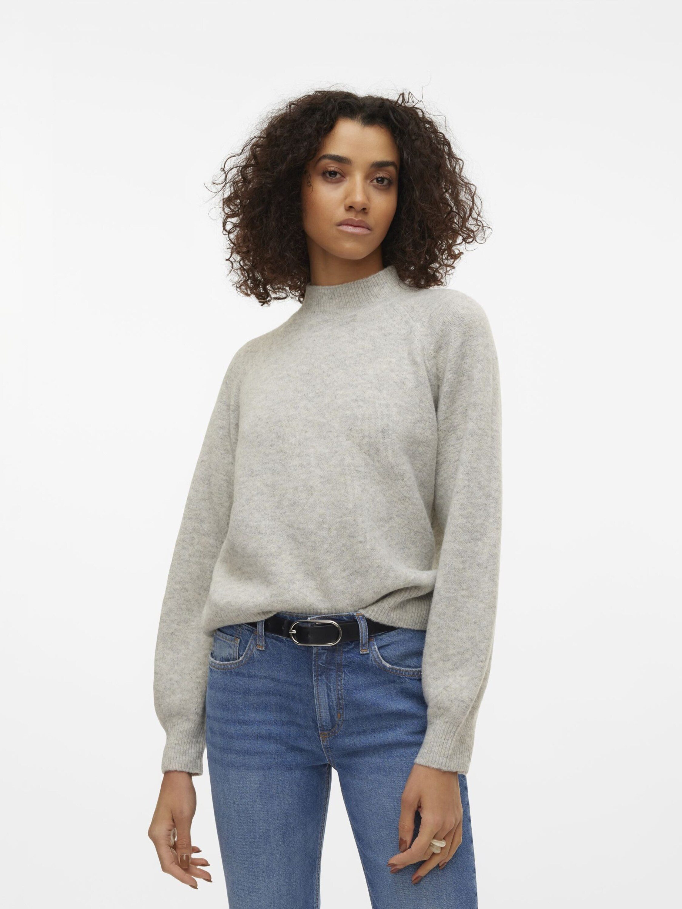 Vero Moda Strickpullover Leaf (1-tlg) Plain/ohne günstig online kaufen