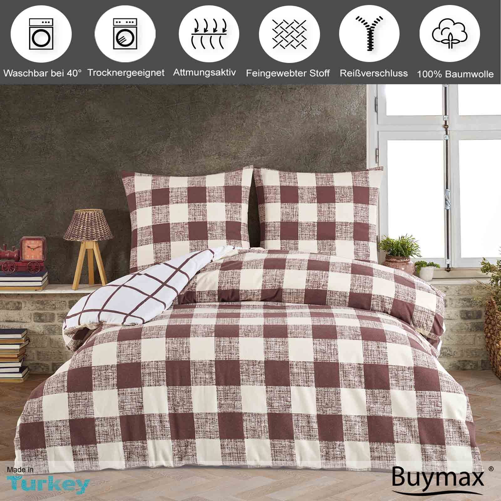 Buymax Bettwäsche warme Herbst- und Winterbettwäsche Aliento, Biber: 100% B günstig online kaufen