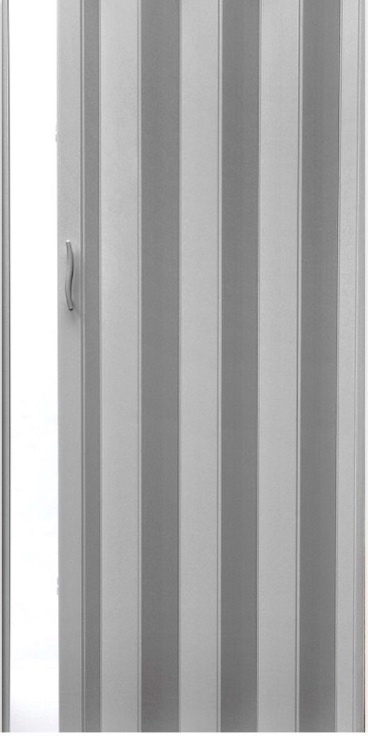 Vivaldi Falttür Schiebetür Farbe hell Grau Höhe 203 cm für Türbreite bis 82 günstig online kaufen
