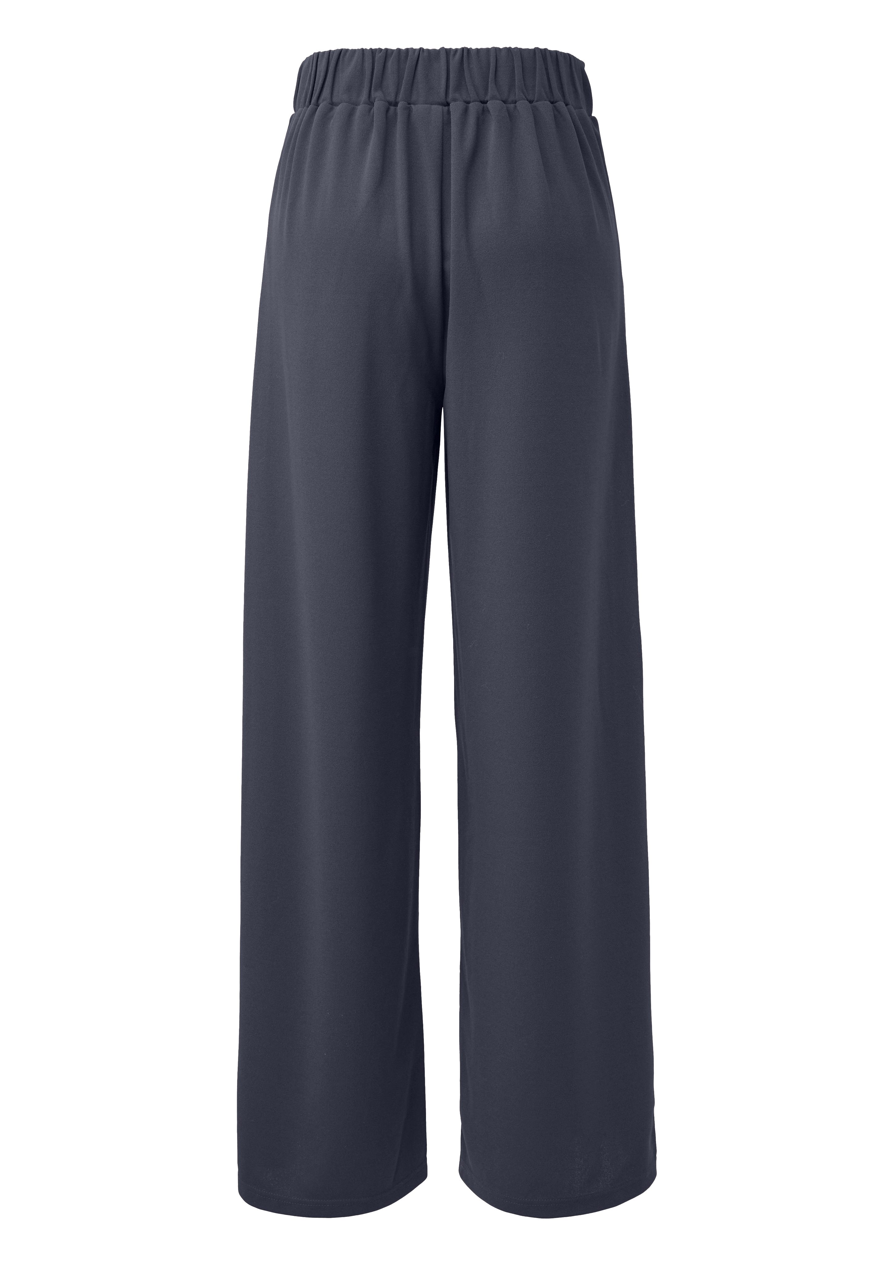 QS Stoffhose Wide-Leg Hose aus Interlockjersey günstig online kaufen