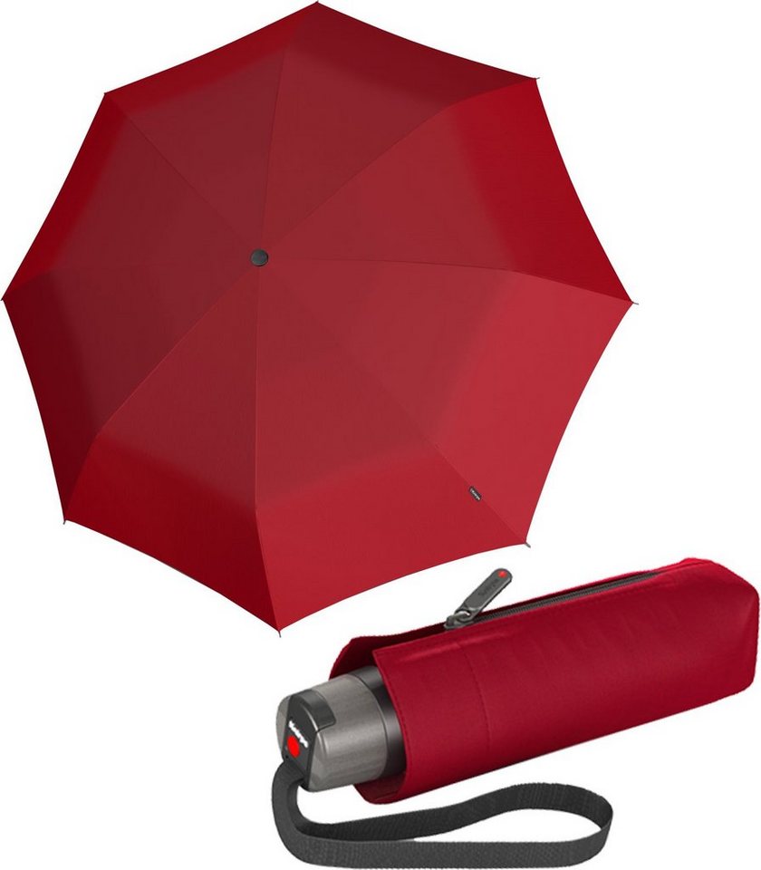 Knirps® Taschenregenschirm leichter, besonders kompakter Schirm für Damen,  sehr klein und leicht, ein guter Notfallschirm