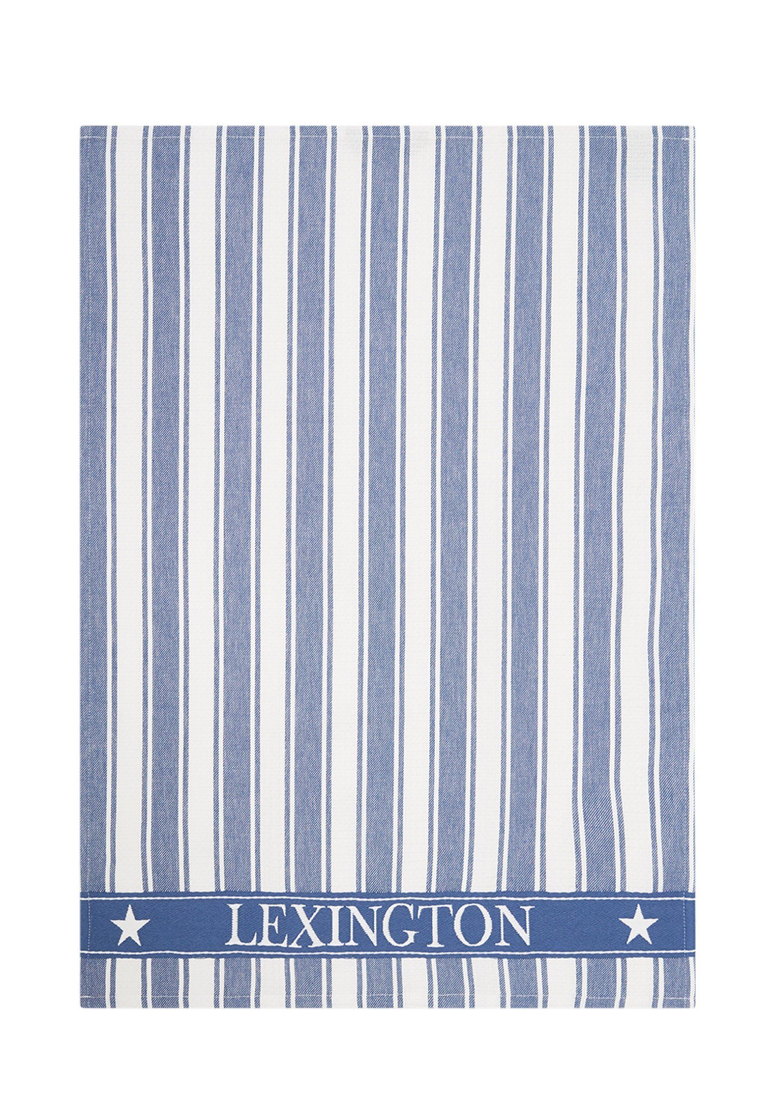 Lexington Geschirrtuch Icons Cotton Twill Waffle Striped blue/white