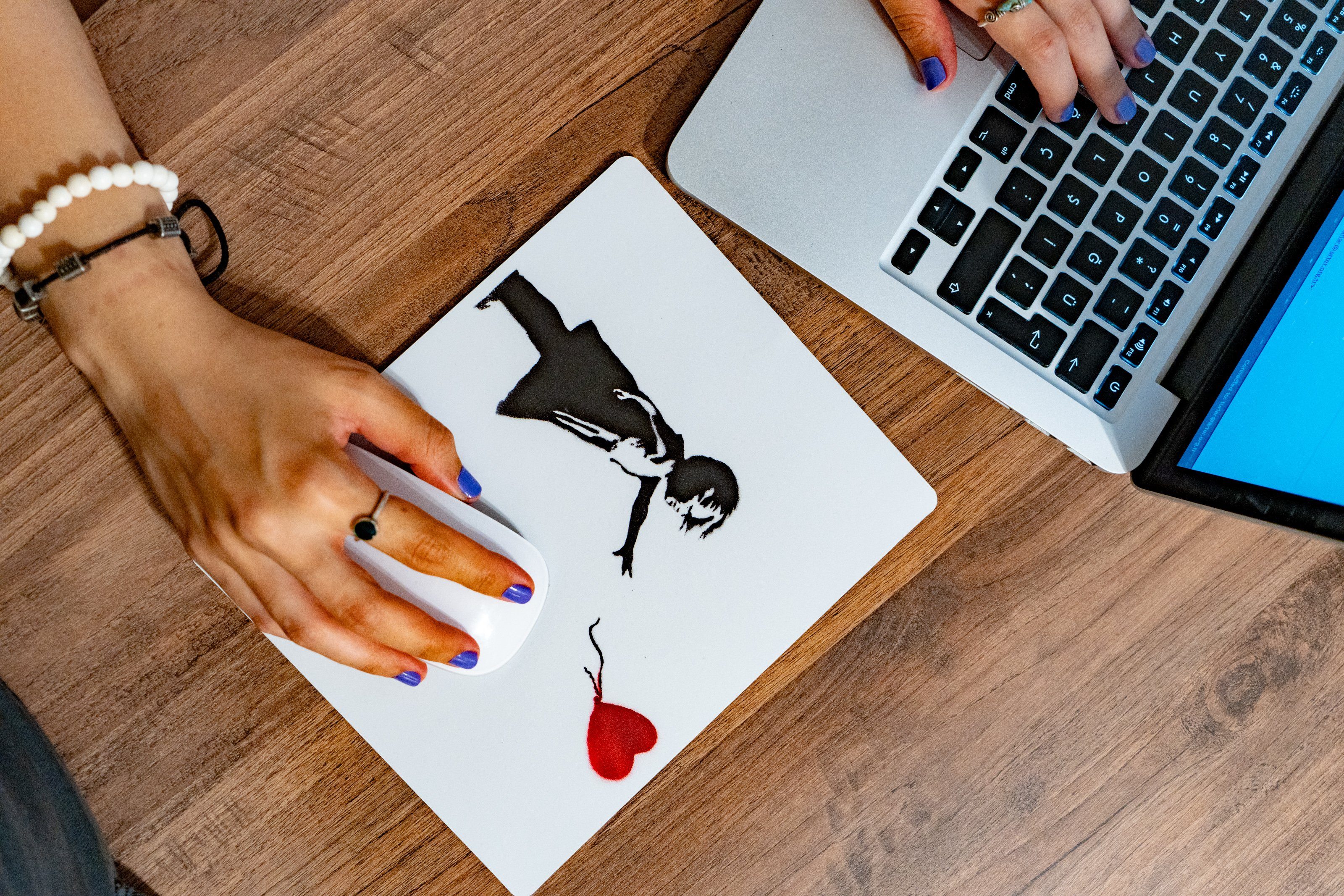 AvantgART Mauspad Weiß, Mauspad Gaming, Mauspad Klein