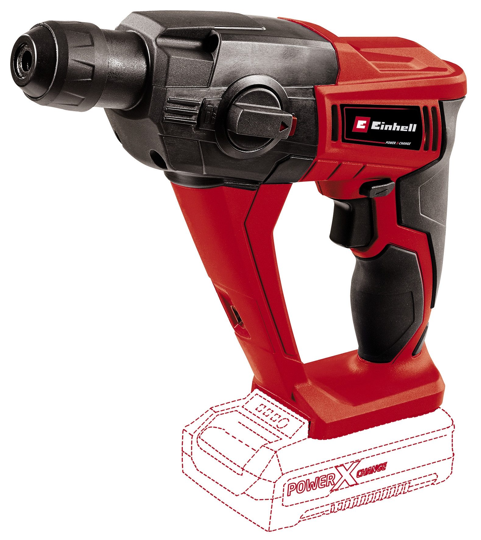 Einhell Akku-Bohrhammer TE-HD 18 Li, max. 1100 U/min, Power X-Change, ohne Akku und Ladegerät