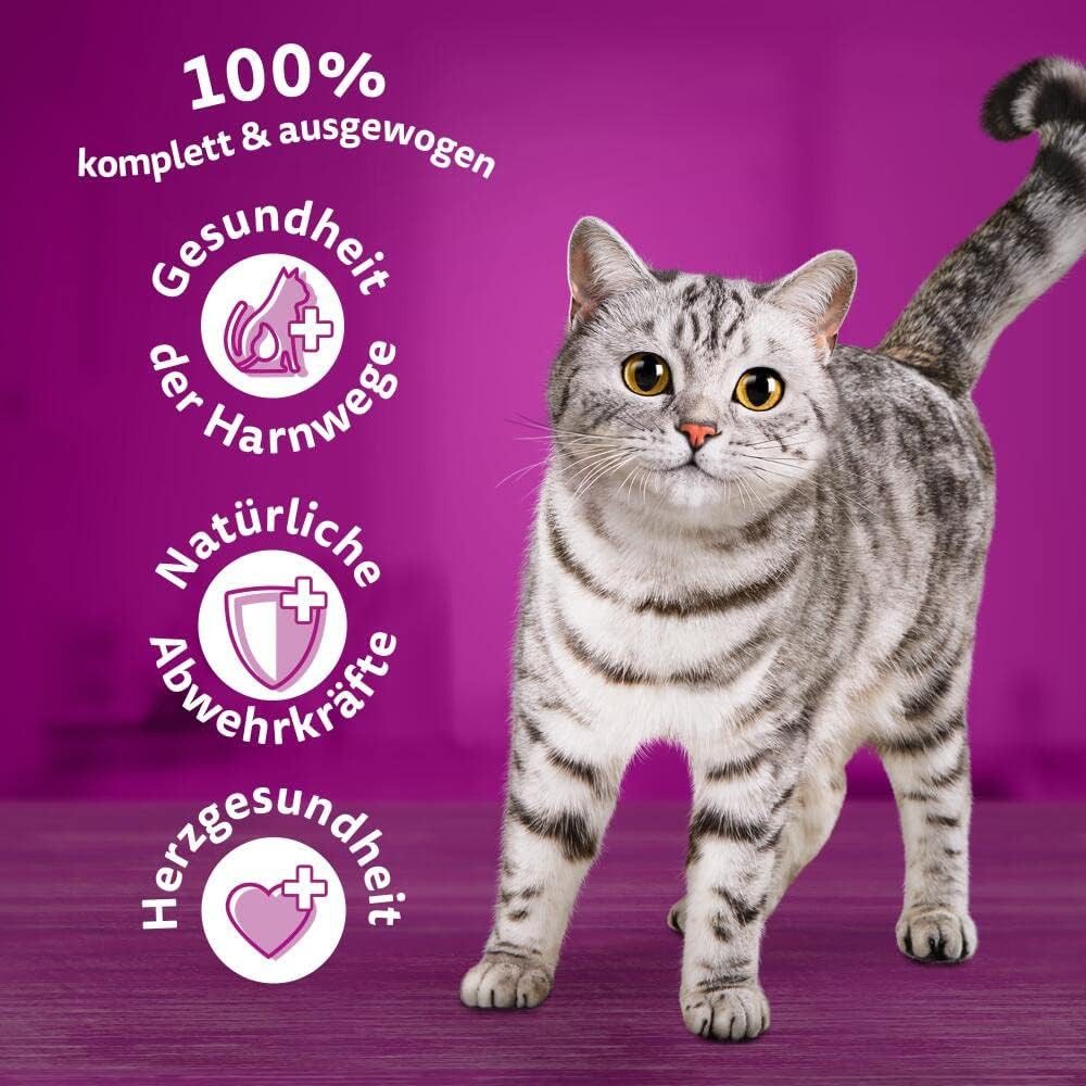 Whiskas WHISKAS® Karton Trocken 7+ mit Huhn 3 x 800g, Trockenfutter für: Katze