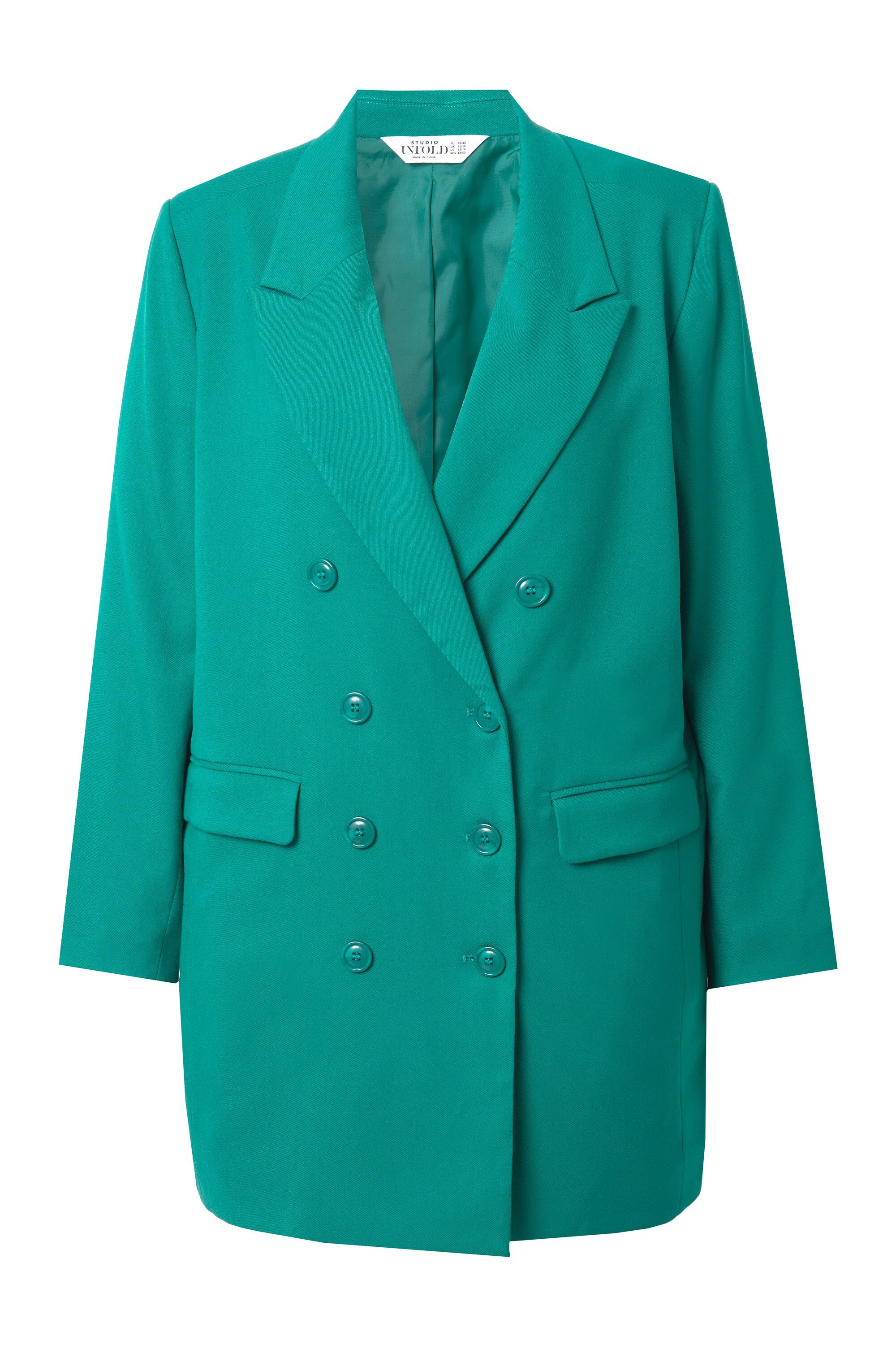 Studio Untold Blusenblazer Blazer Straight Fit doppelreihig Revers Langarm günstig online kaufen